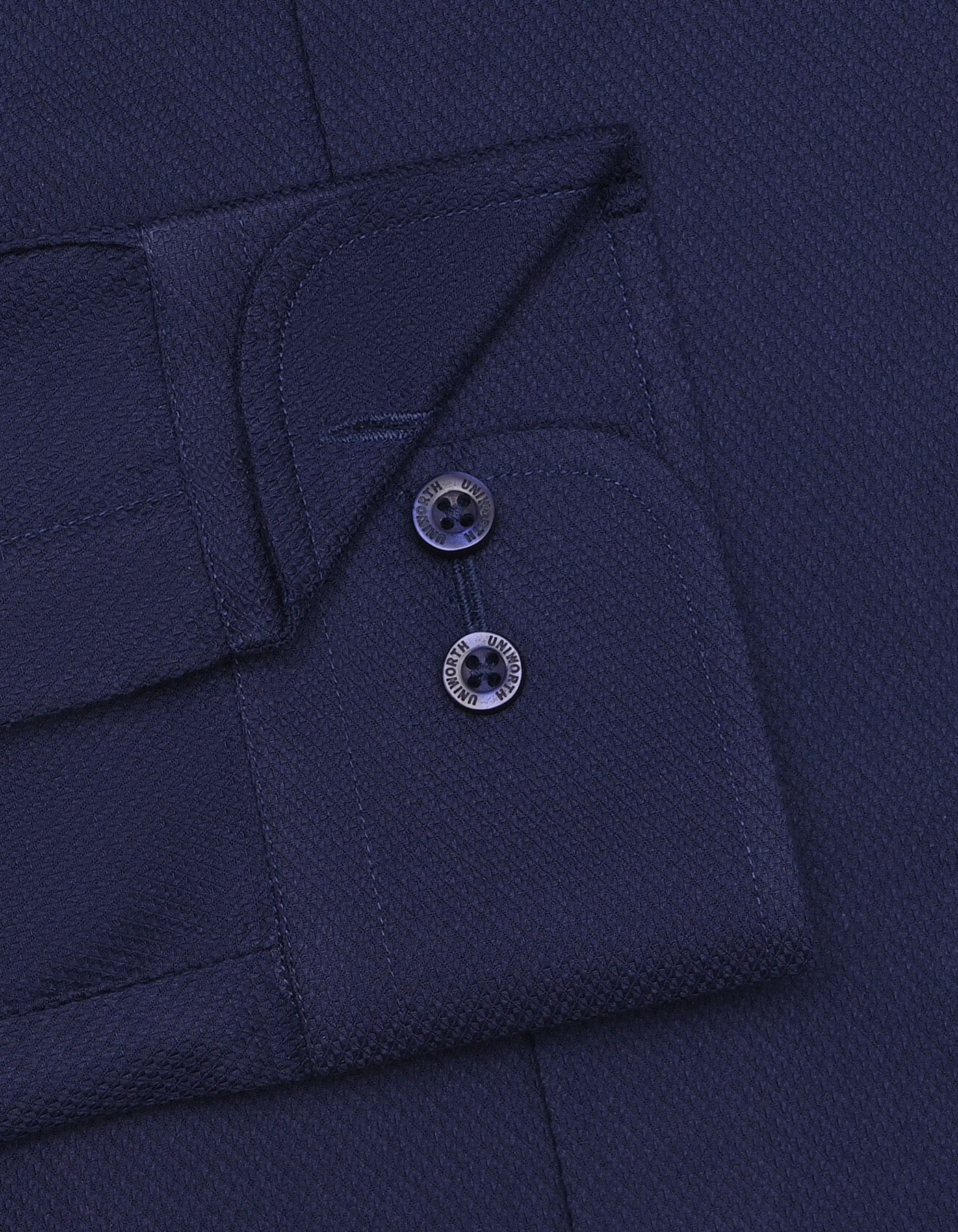 Navy Self Tailored Smart Fit Shirt - Image 3