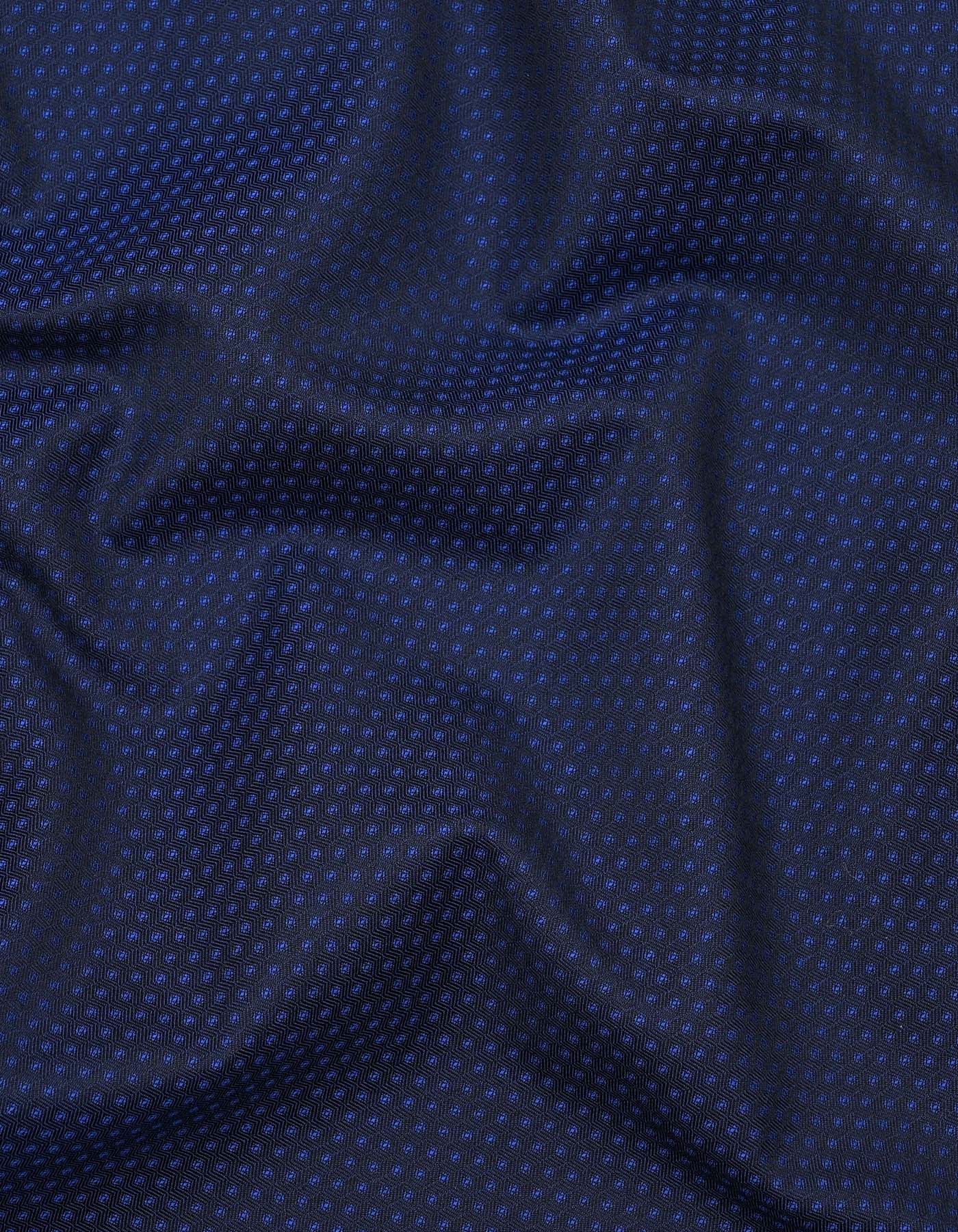 Navy Self Tailored Smart Fit Shirt - Image 4