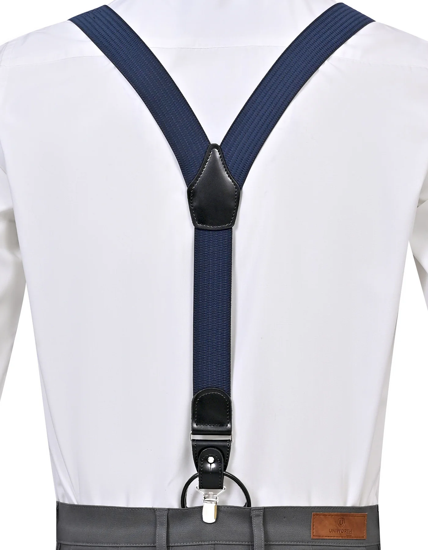 Navy Self Y-Back Suspenders - Image 3
