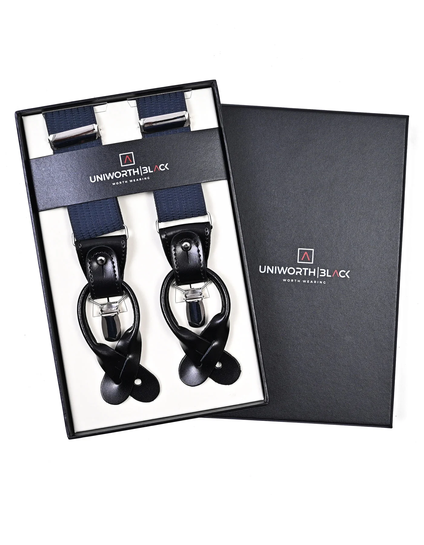 Navy Self Y-Back Suspenders - Image 4