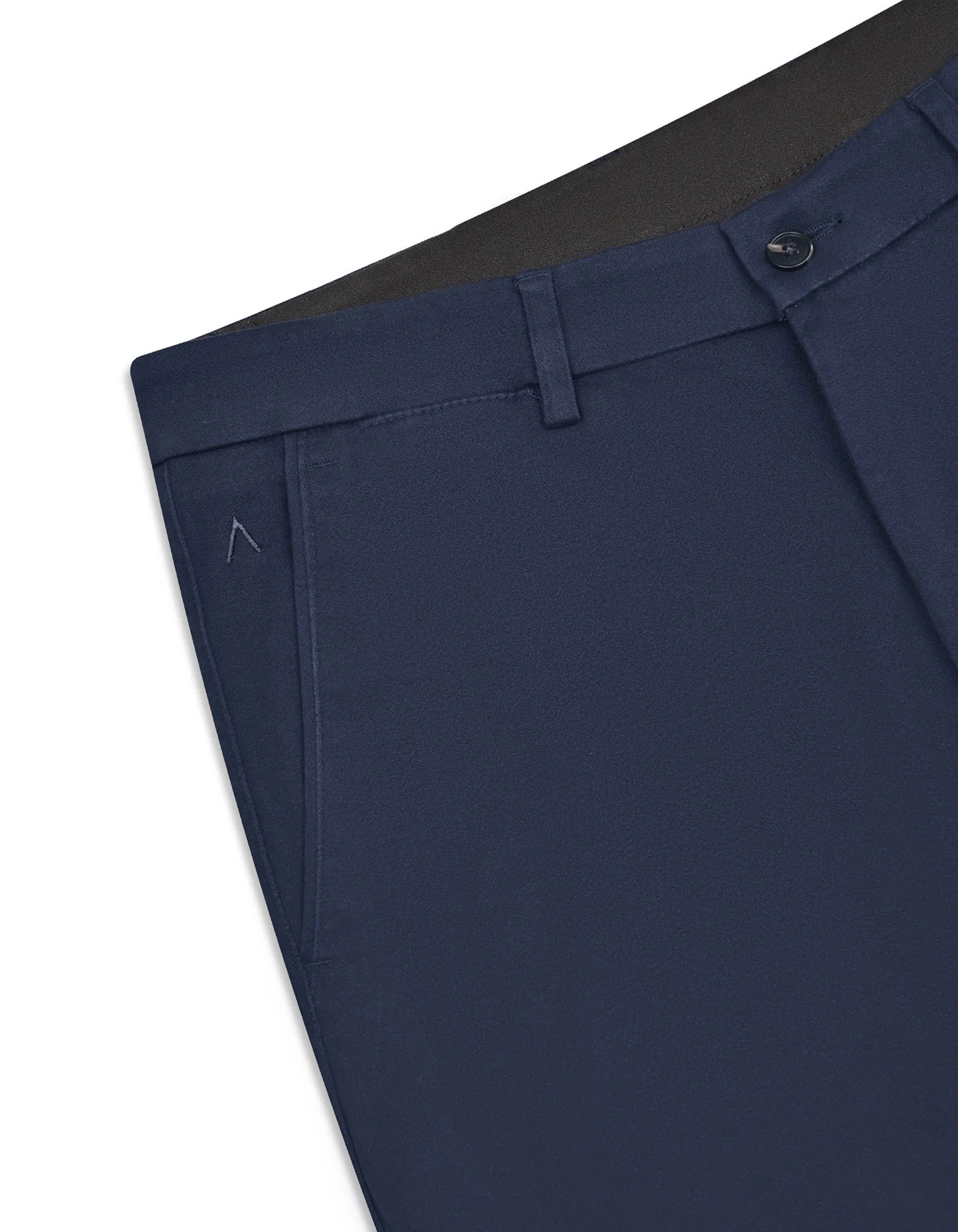 Navy Smart Fit Cotton Trouser - Image 3