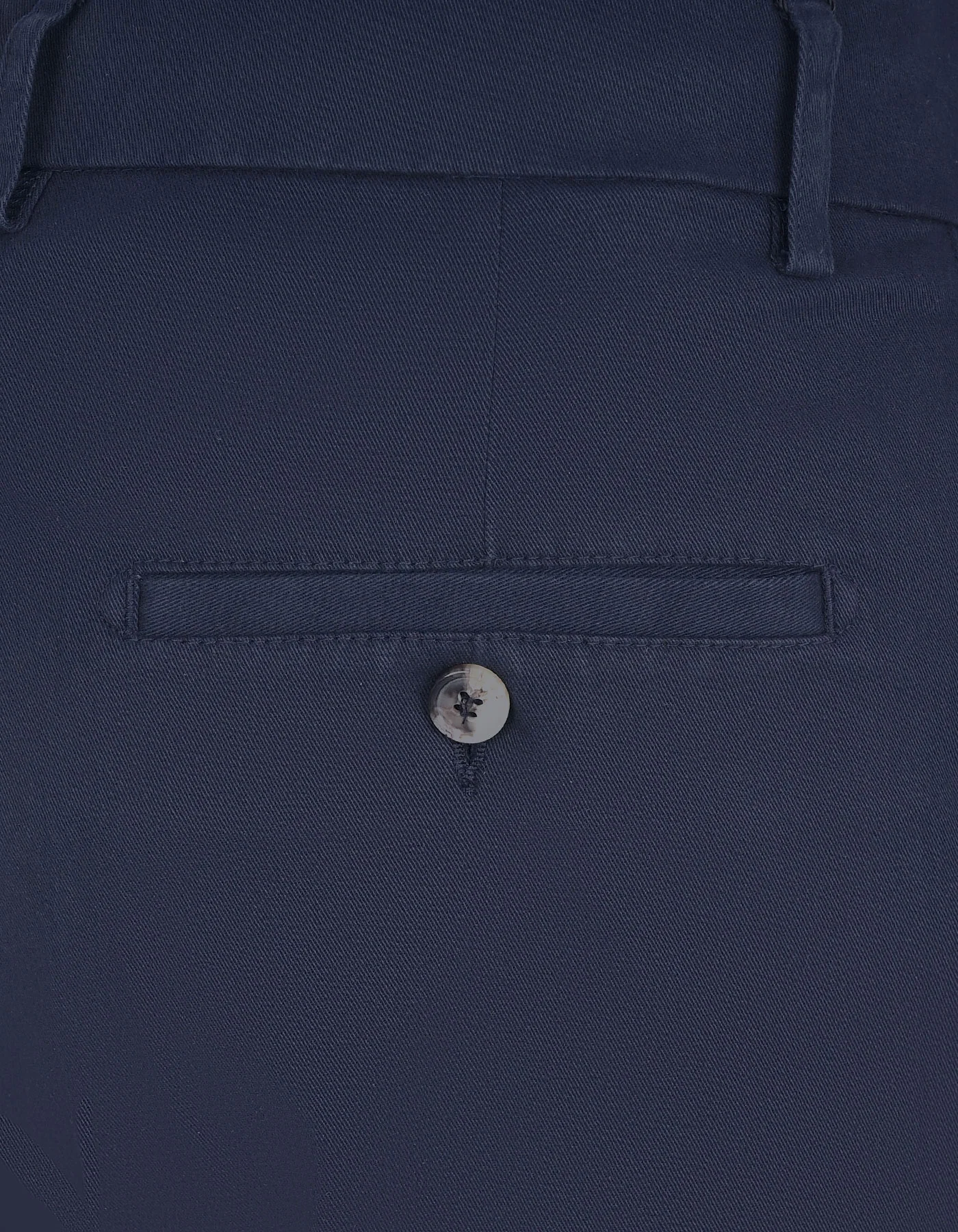 Navy Smart Fit Cotton Trouser - Image 4