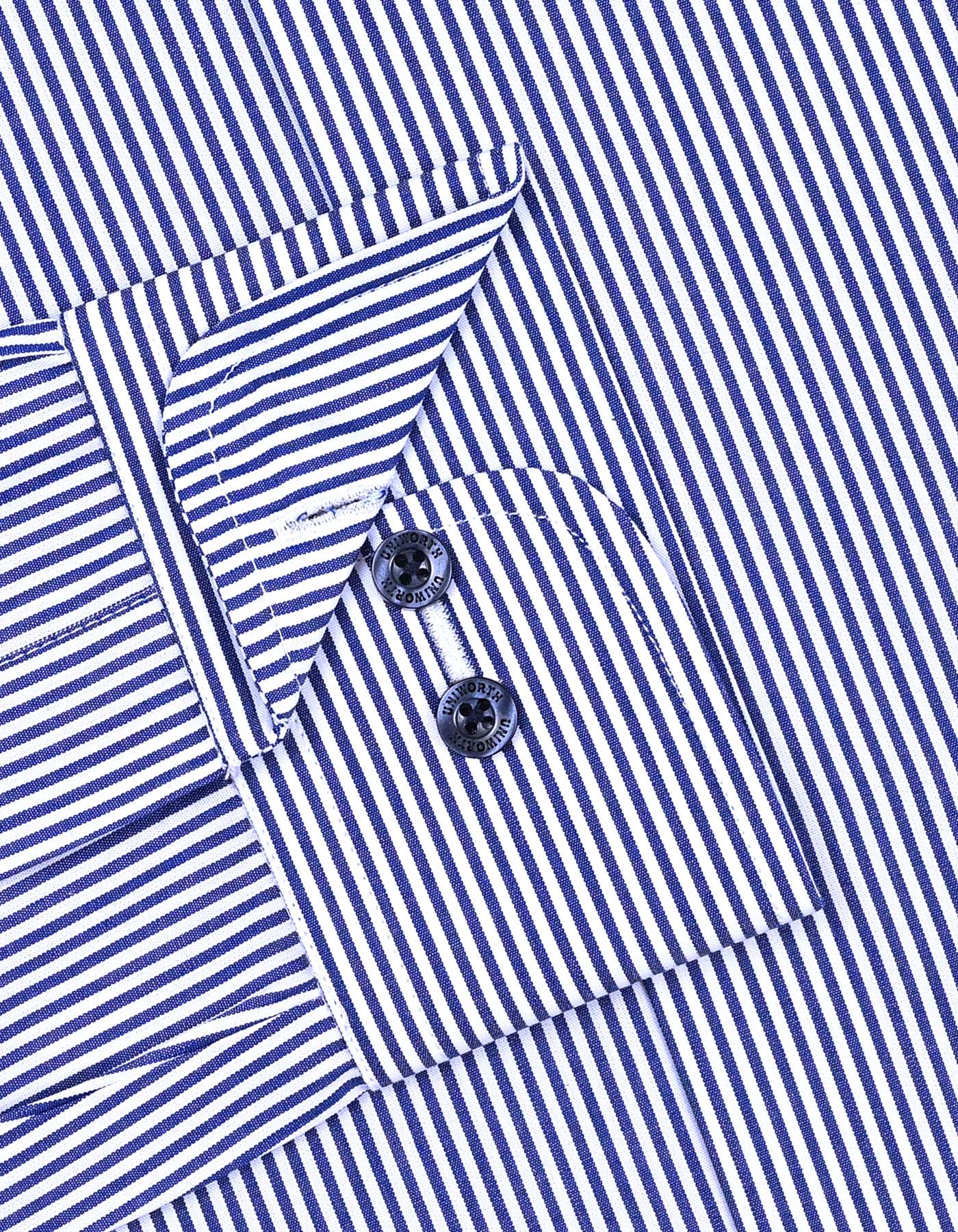 Navy Stripe Classic Fit Shirt - Image 3