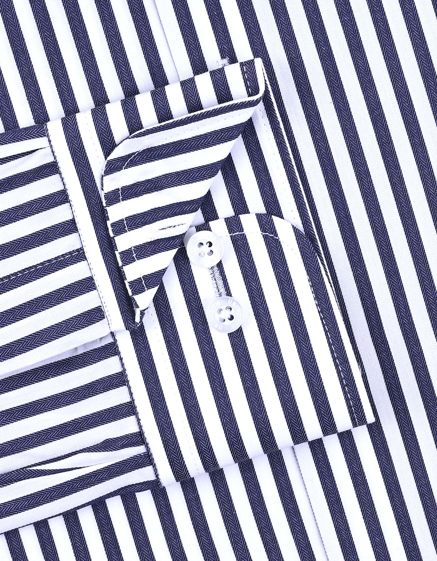 Navy Stripe Classic Fit Shirt - Image 3