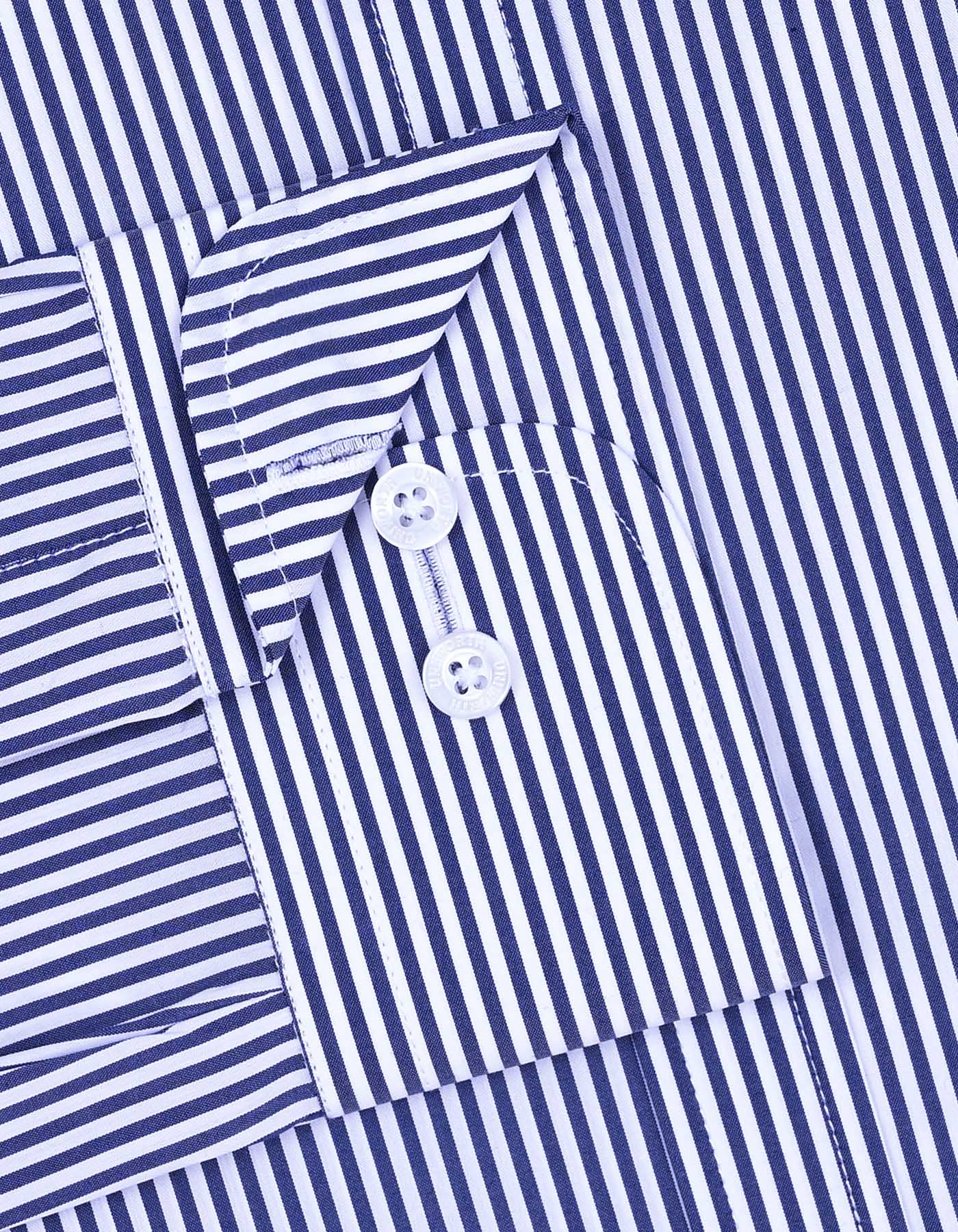 Navy Stripe Classic Fit Shirt - Image 3