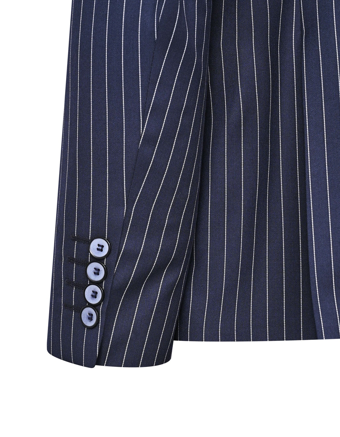 Navy Stripe Classic Fit Suit - Image 3