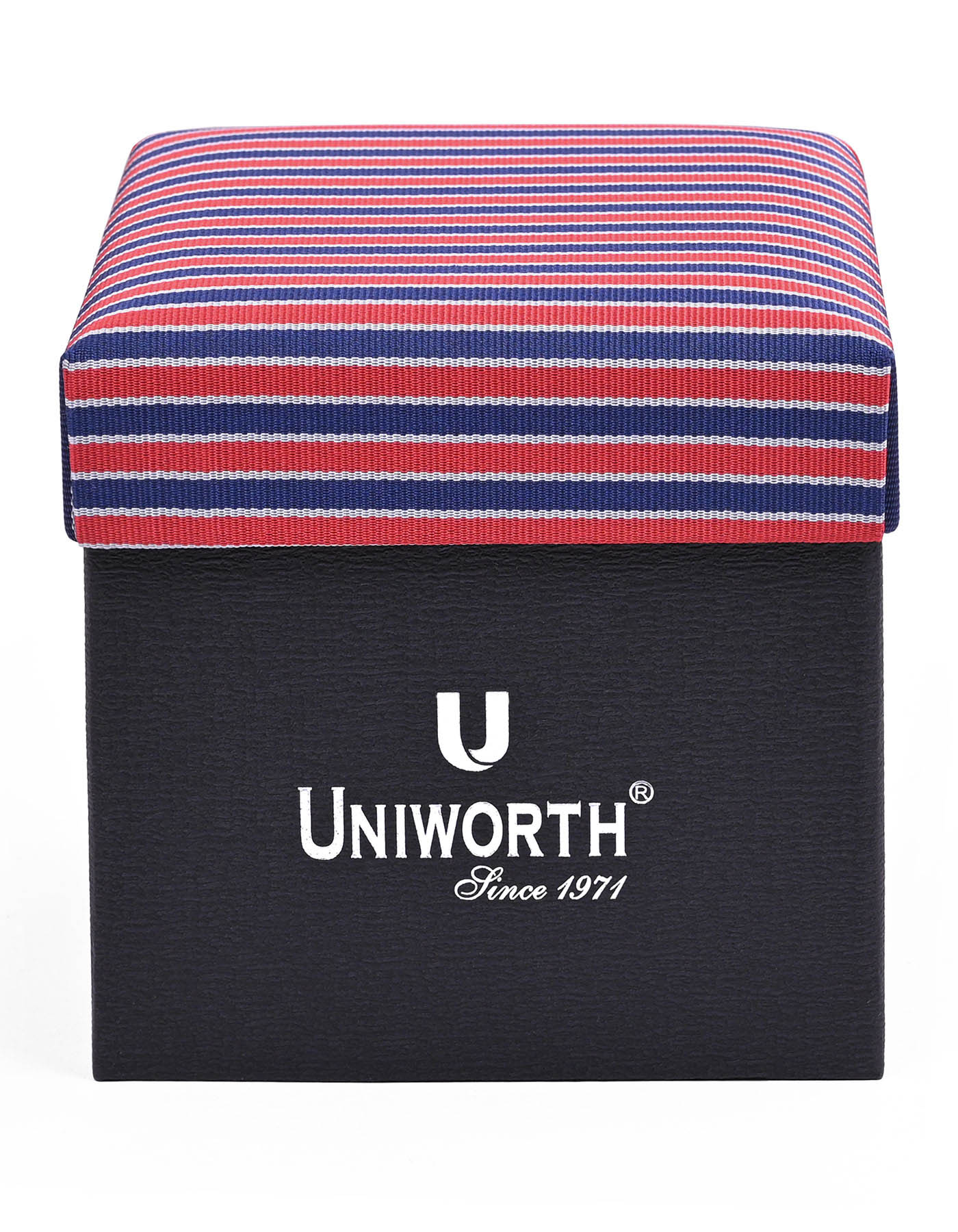 Navy Stripe Cufflink Tie Set - Image 3