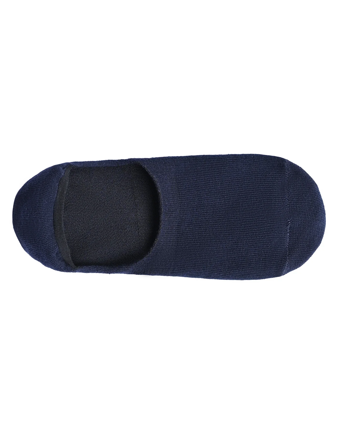 Navy Stripe No Show Socks - Image 2