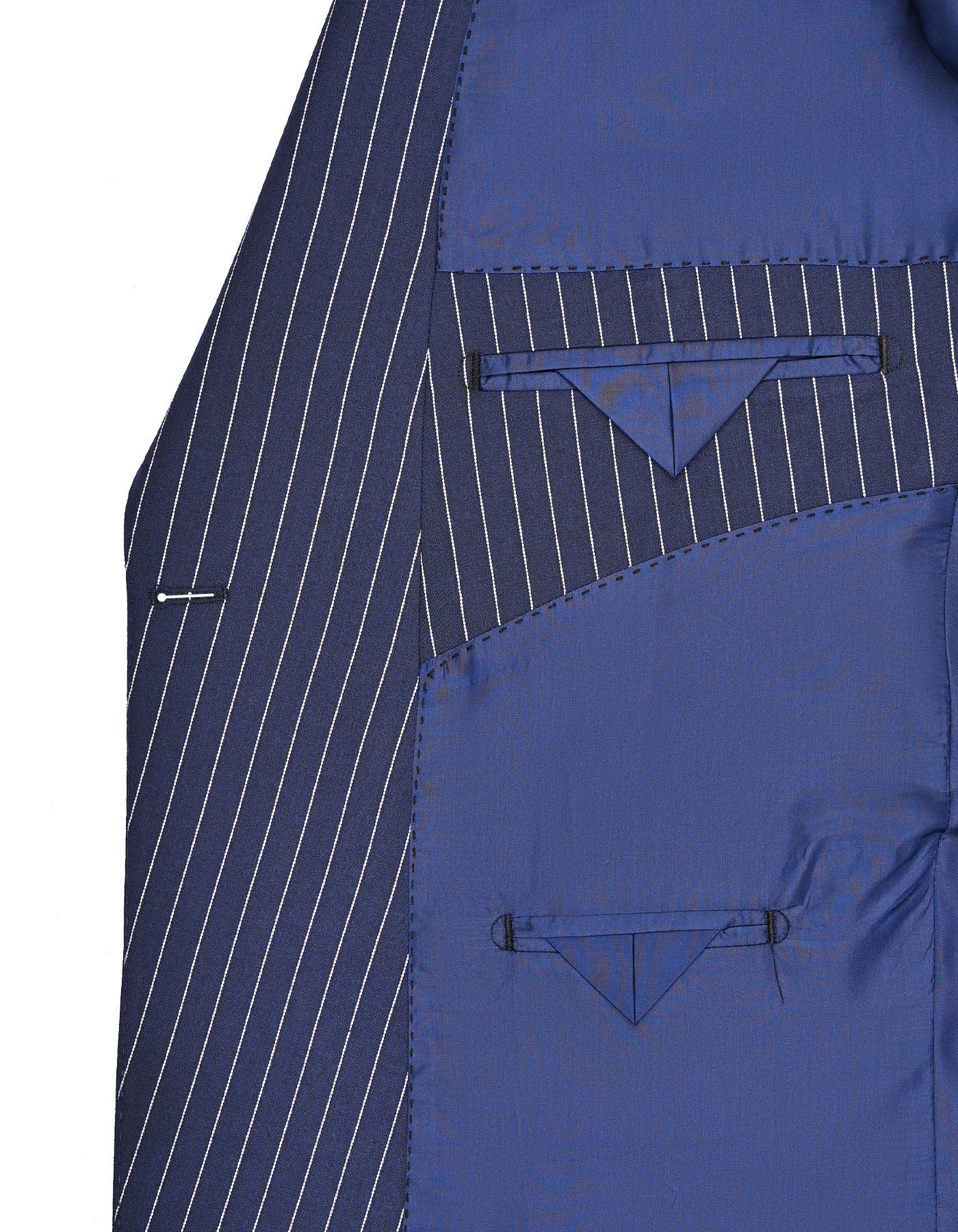 Navy Stripe Smart Fit Suit - Image 6