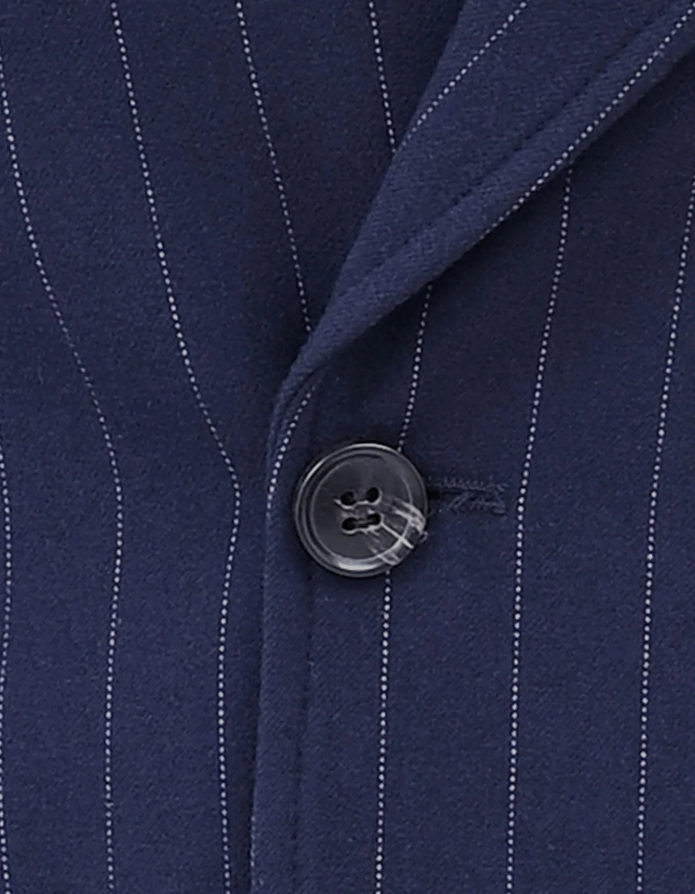 Navy Stripe Tailored Smart Fit Coat - Image 3