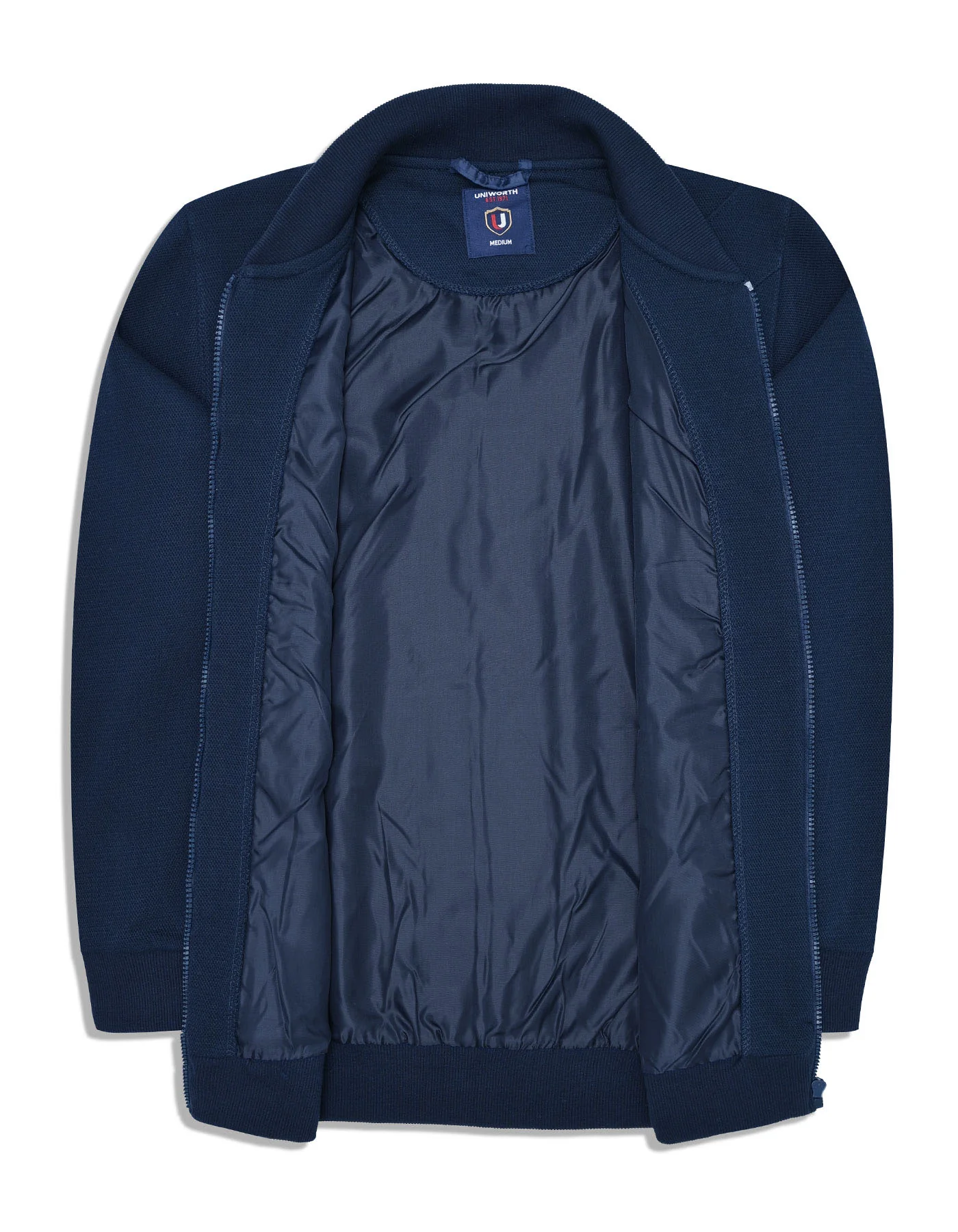 Navy Texture Full Zipper - Image 3