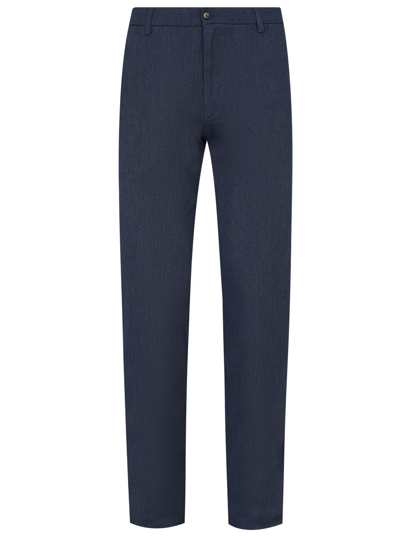 Navy Texture Smart Fit Cotton Trouser