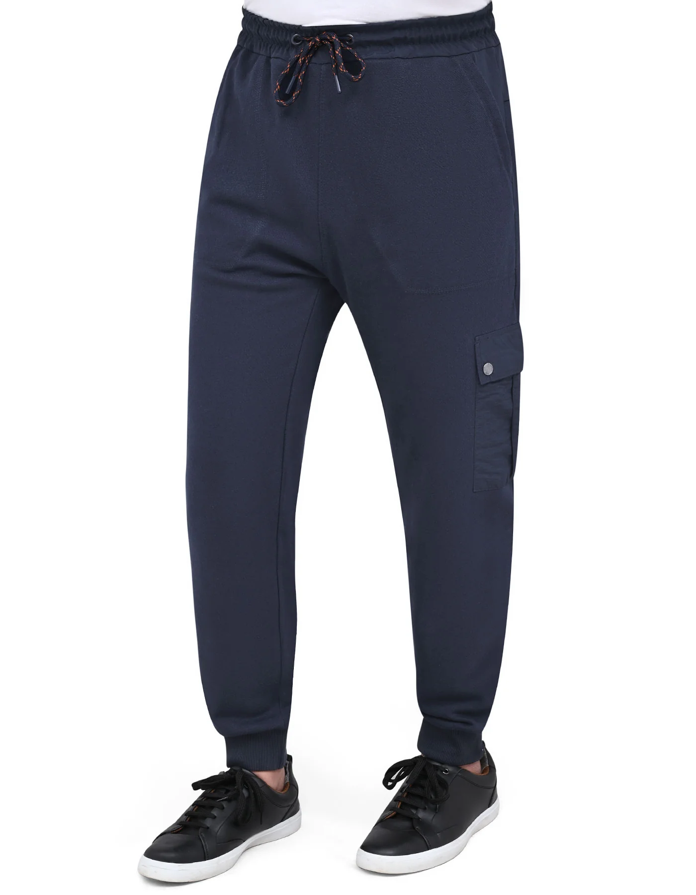 Navy Texture Sweatpants - Image 2