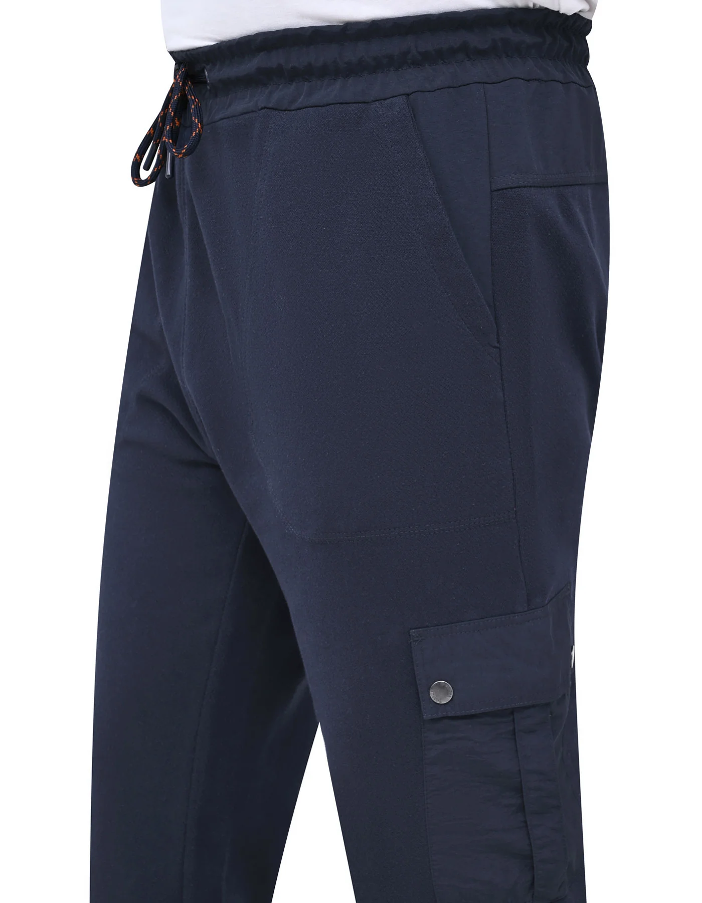 Navy Texture Sweatpants - Image 4
