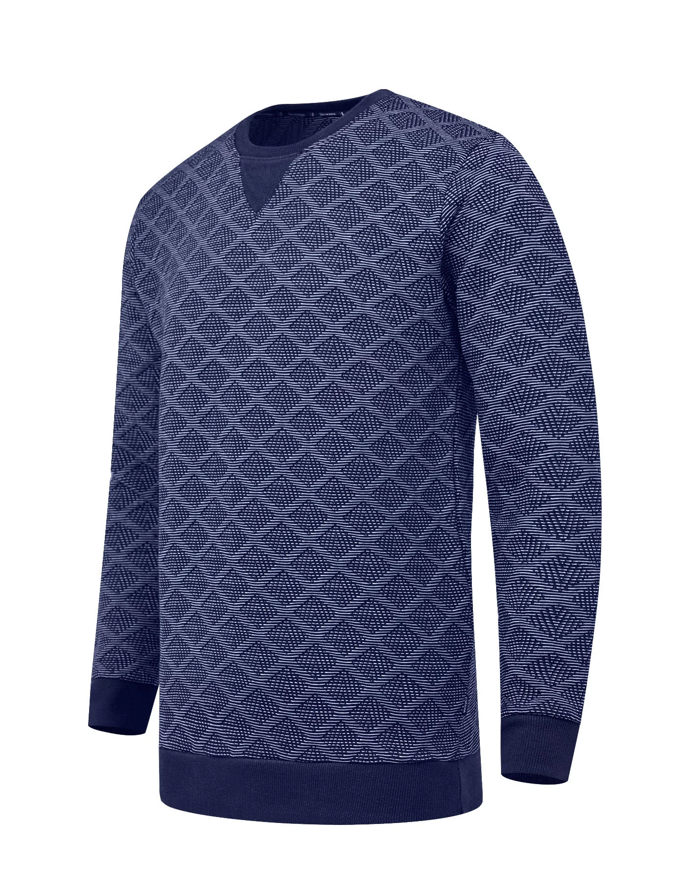 Navy Texture Sweatshirt