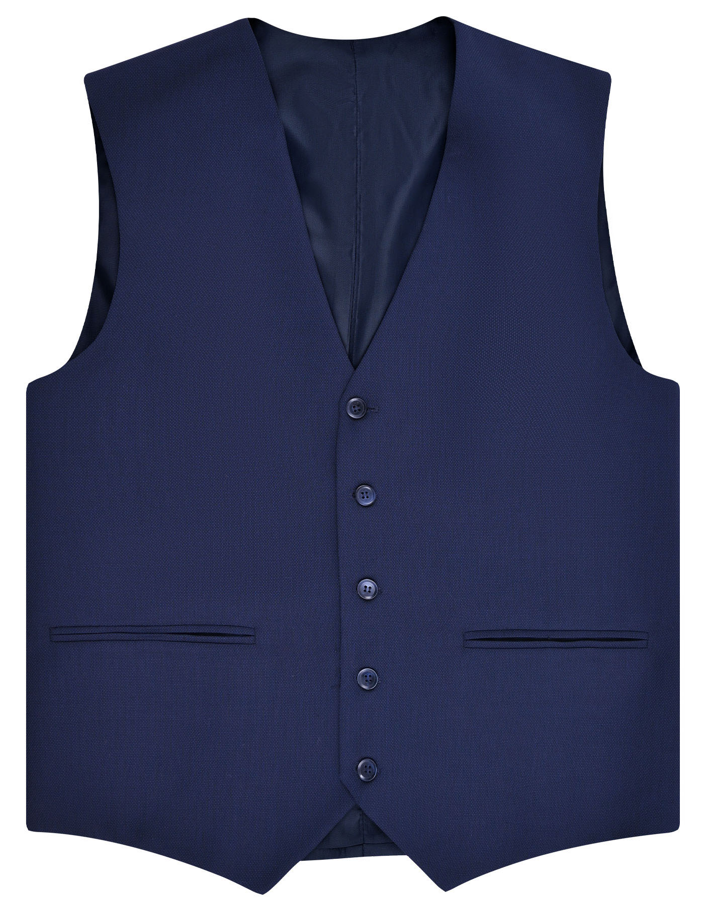 Navy Texture Tailored Smart Fit Suit - Image 3