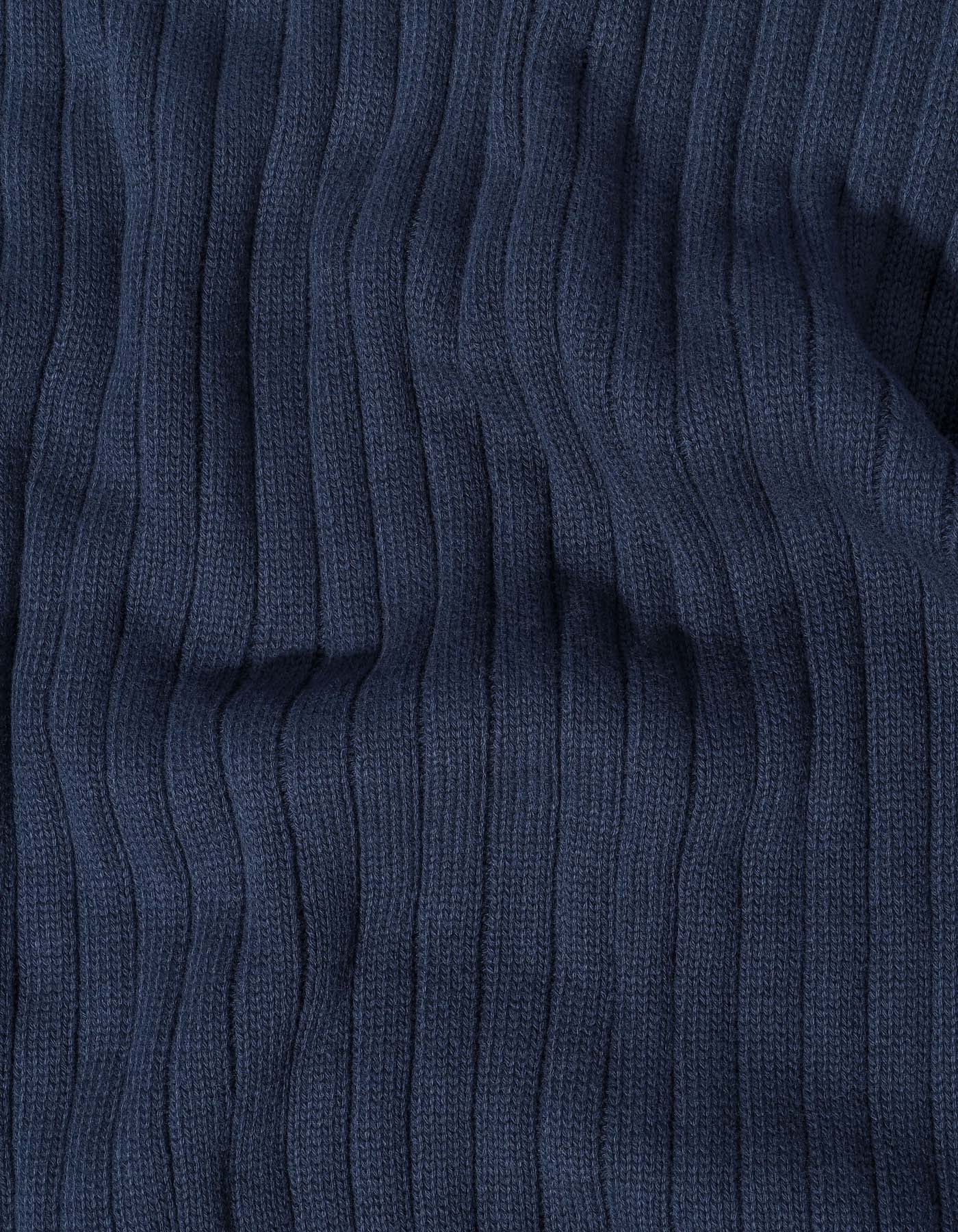 Navy Texture V-Neck Sleeveless Sweater - Image 5