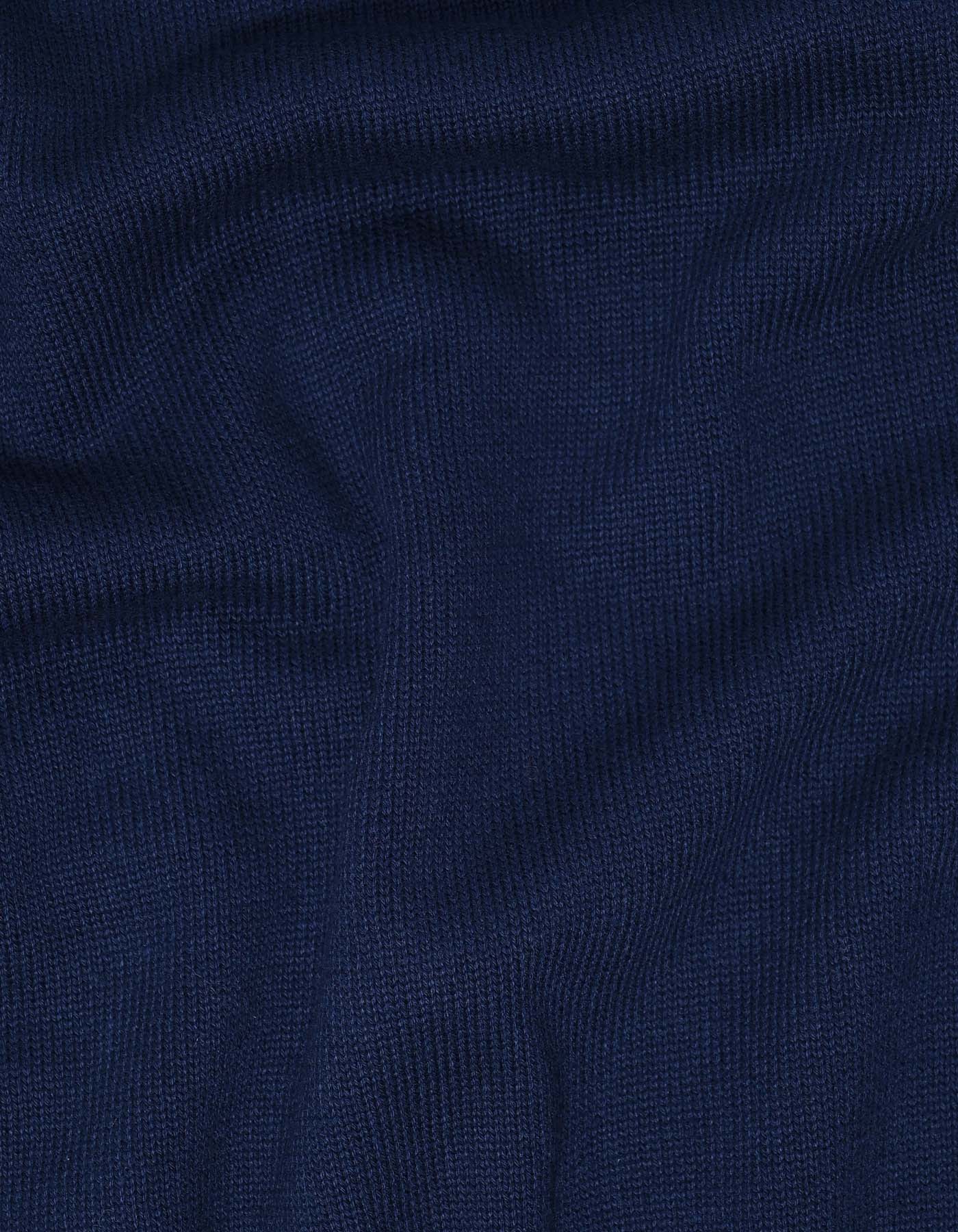 Navy V-Neck Sleeveless Sweater - Image 6