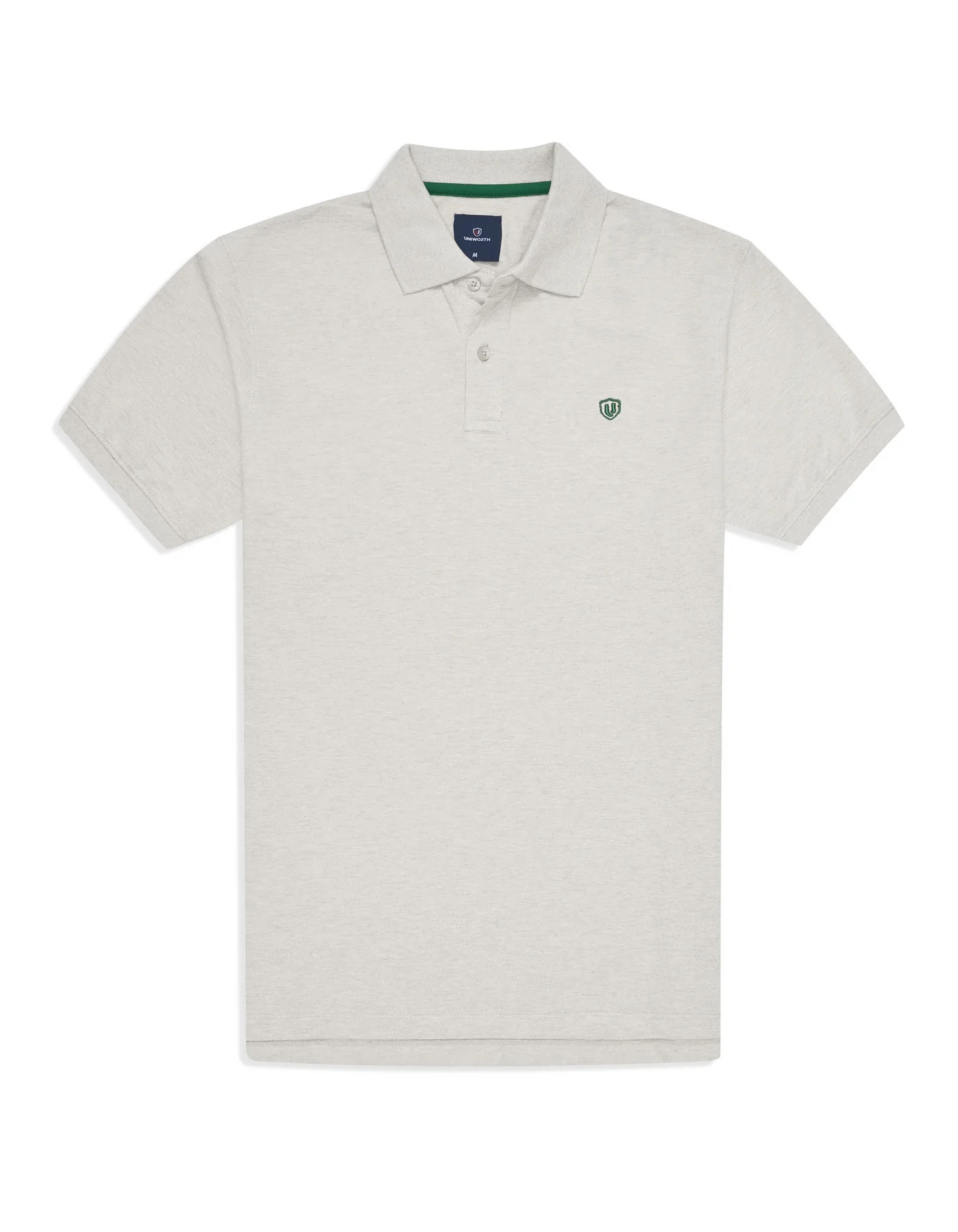 Oatmeal Plain Pique Polo Shirt