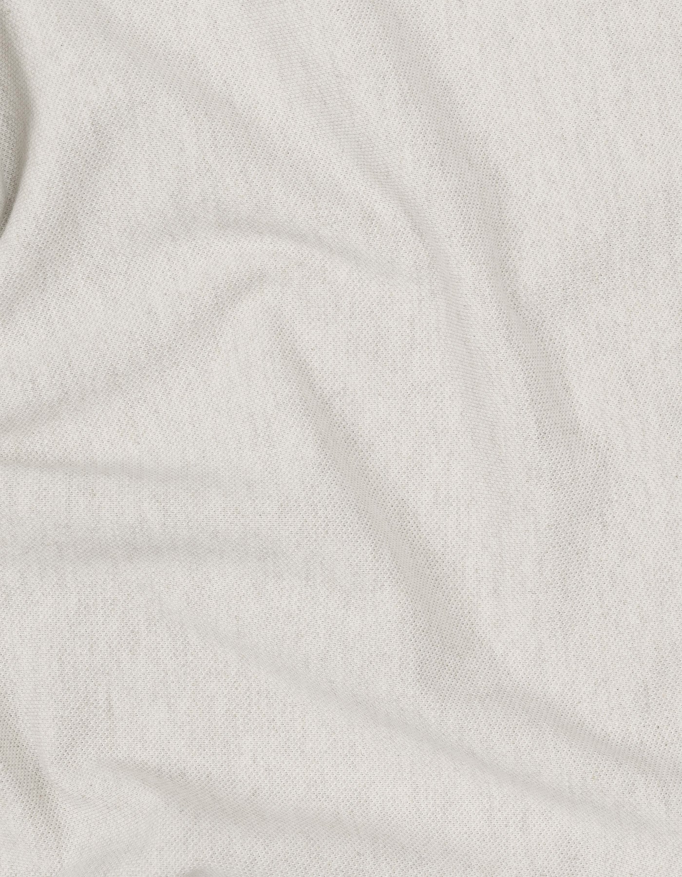 Oatmeal Plain Pique Polo Shirt - Image 6
