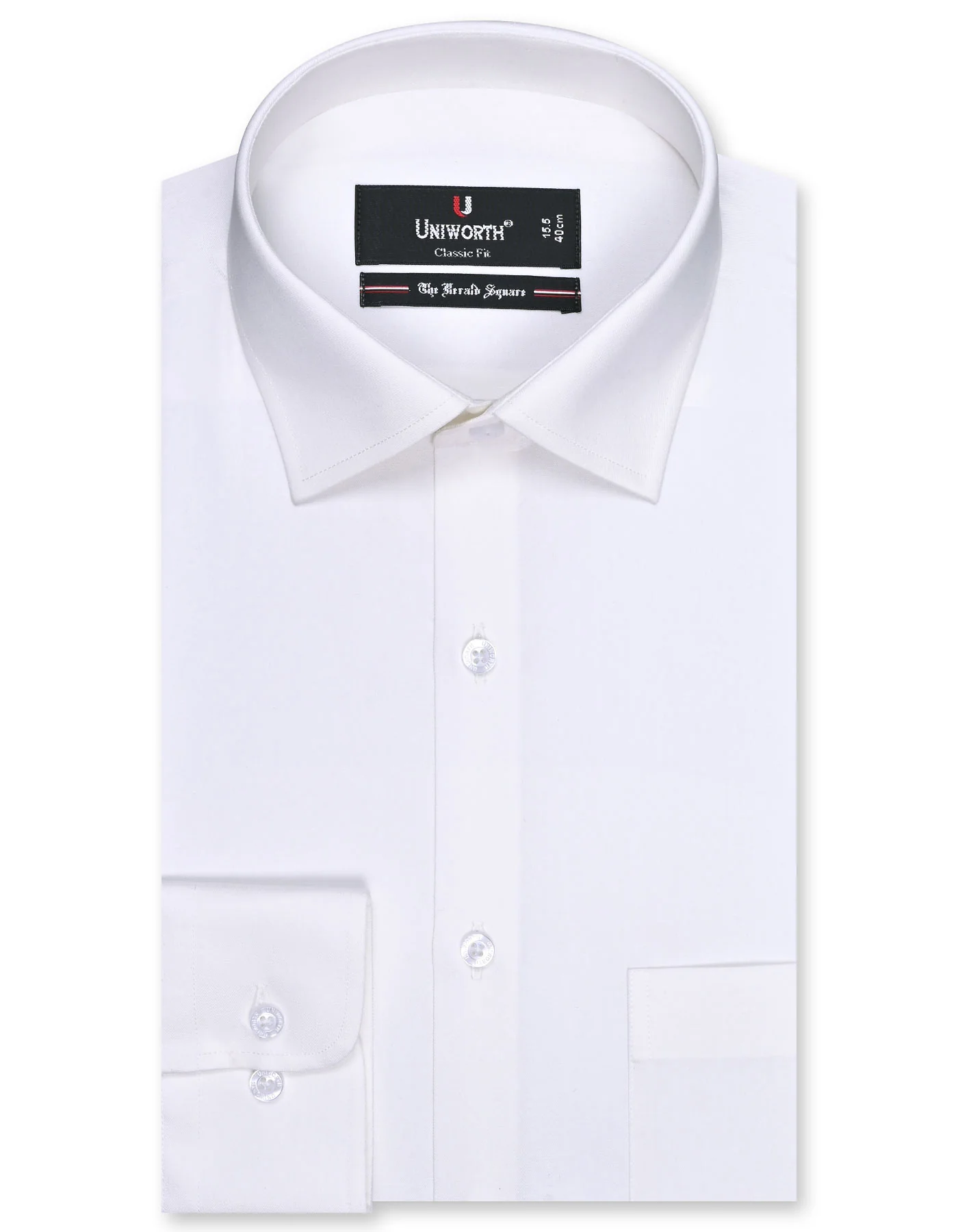 Off White Plain Classic Fit Shirt
