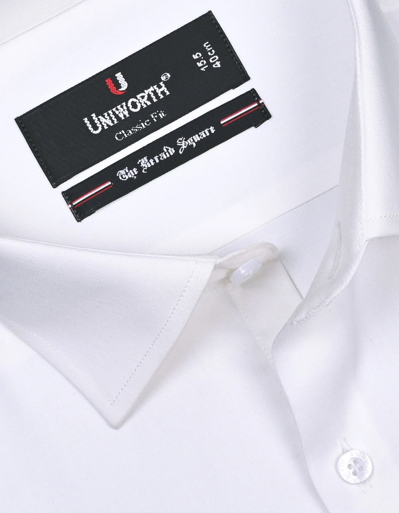Off White Plain Classic Fit Shirt - Image 2
