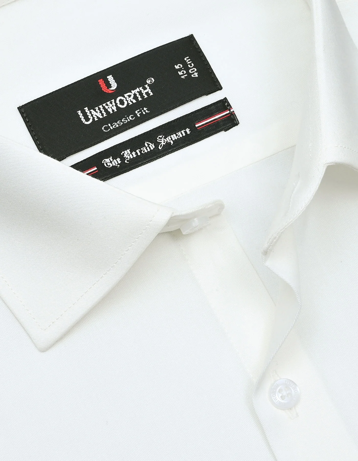 Off White Plain Classic Fit Shirt - Image 2