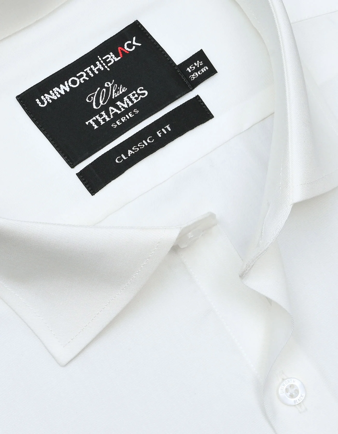 Off White Plain Classic Fit Shirt - Image 2