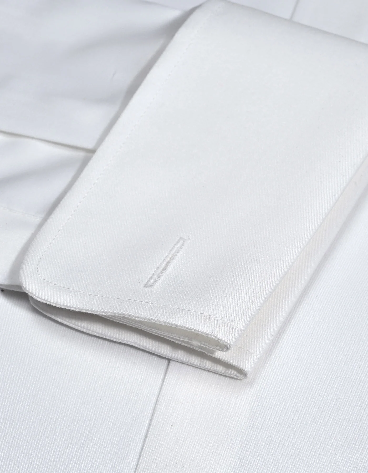 Off White Plain Tailored Smart Fit Shirt - Image 3