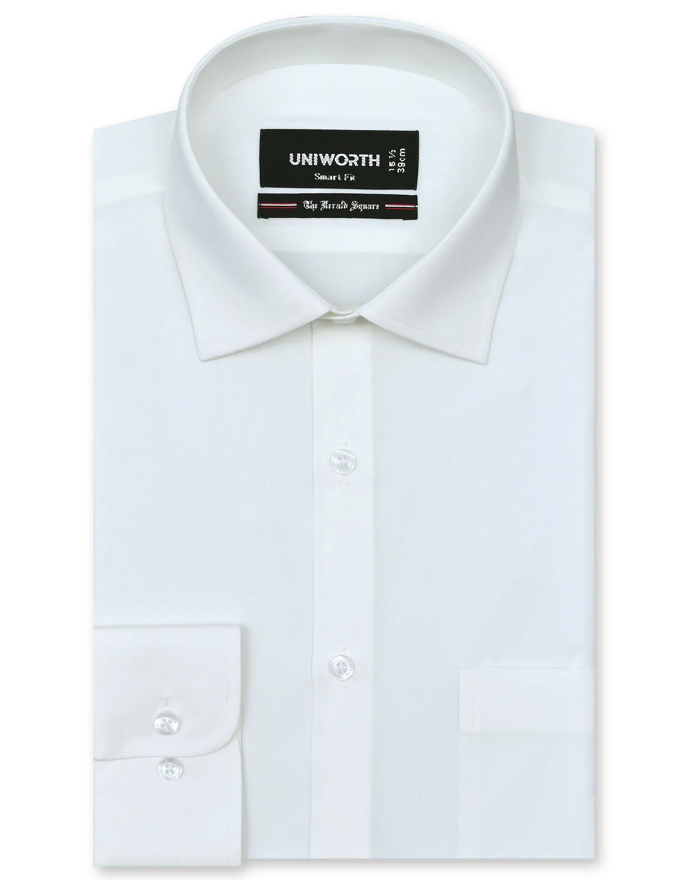 Off White Plain Tailored Smart Fit Shirt