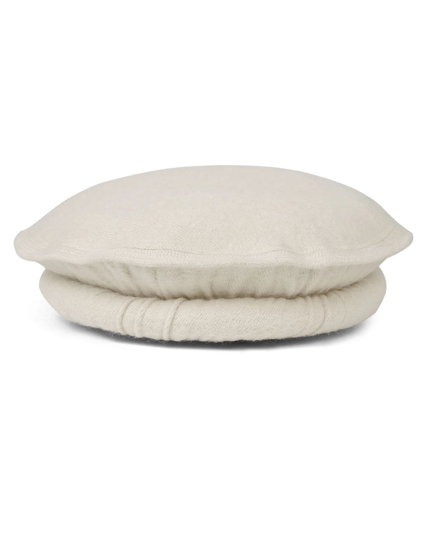 Off White Plain Wool Blend Chitrali Cap