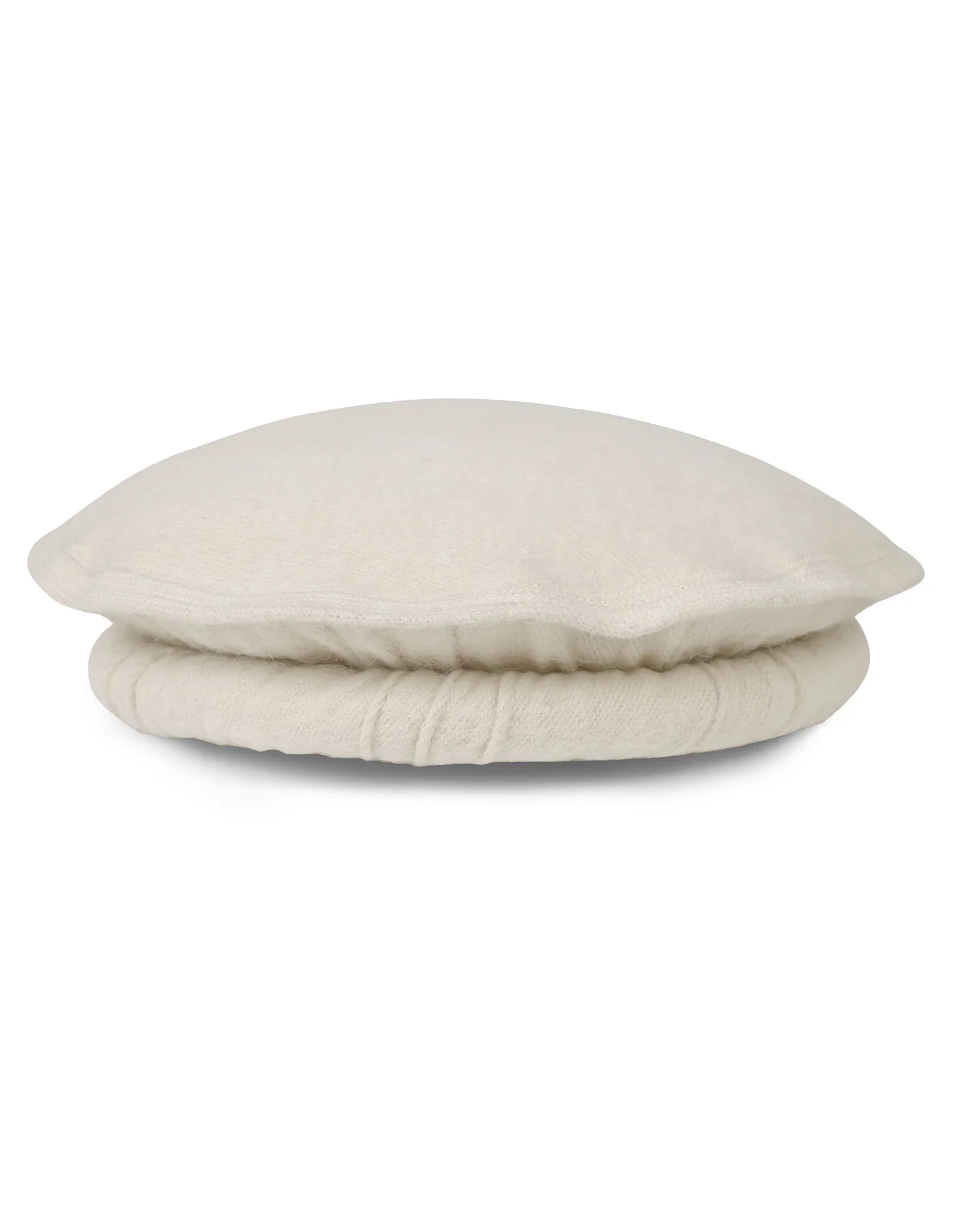 Off White Plain Wool Blend Chitrali Cap - Image 2