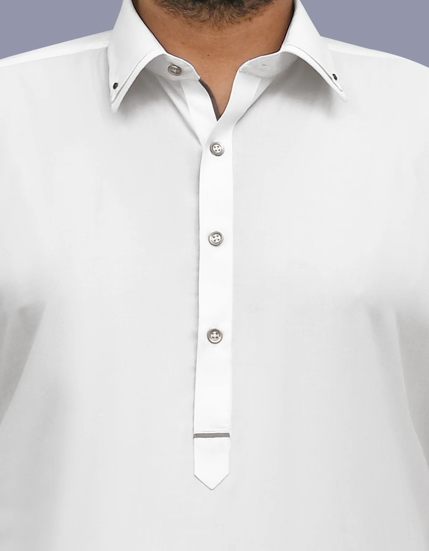 Off White Texture Kameez Shalwar - Image 2