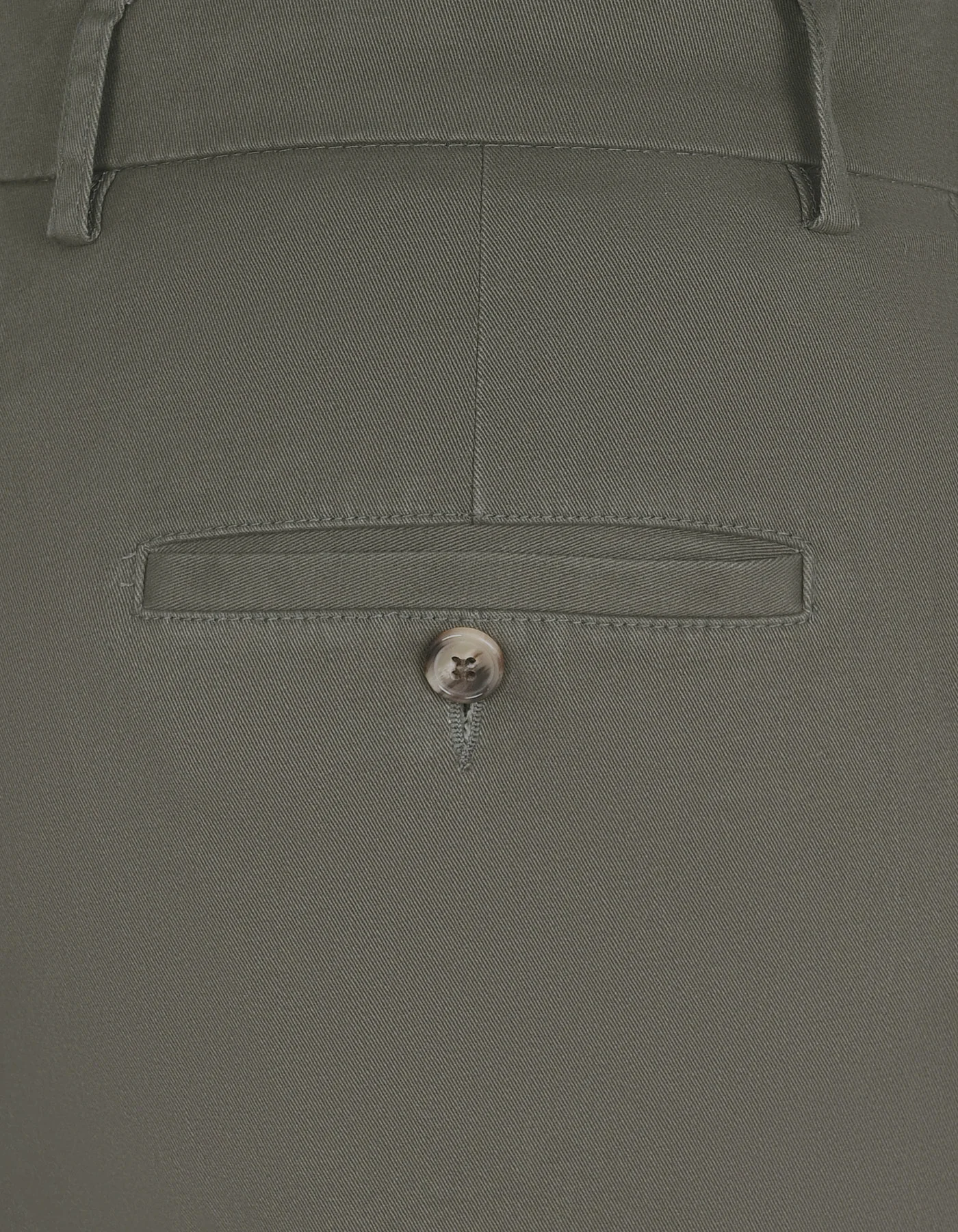 Olive Classic Fit Cotton Trouser - Image 4