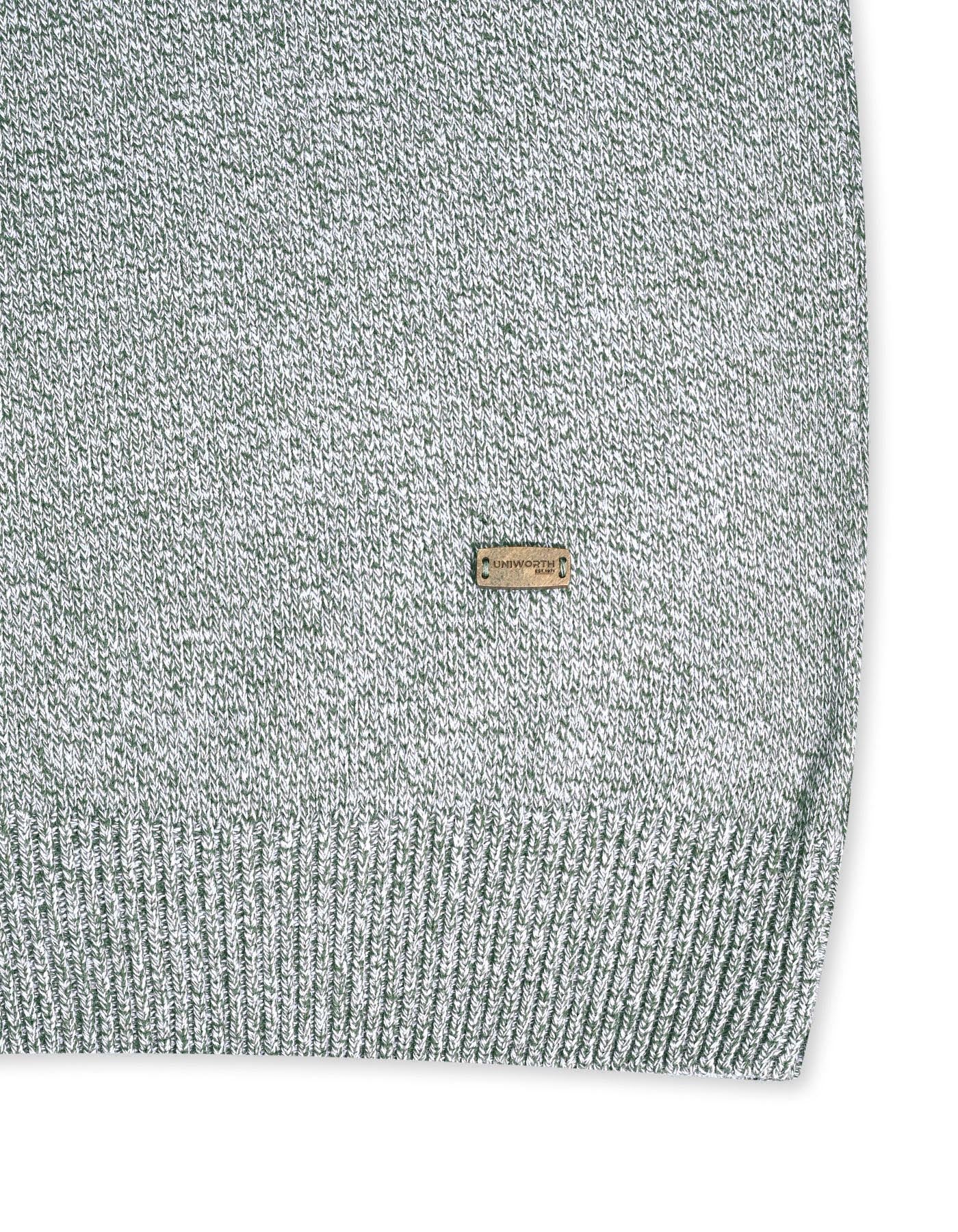 Olive Dotted Crew Neck Sweater - Image 6