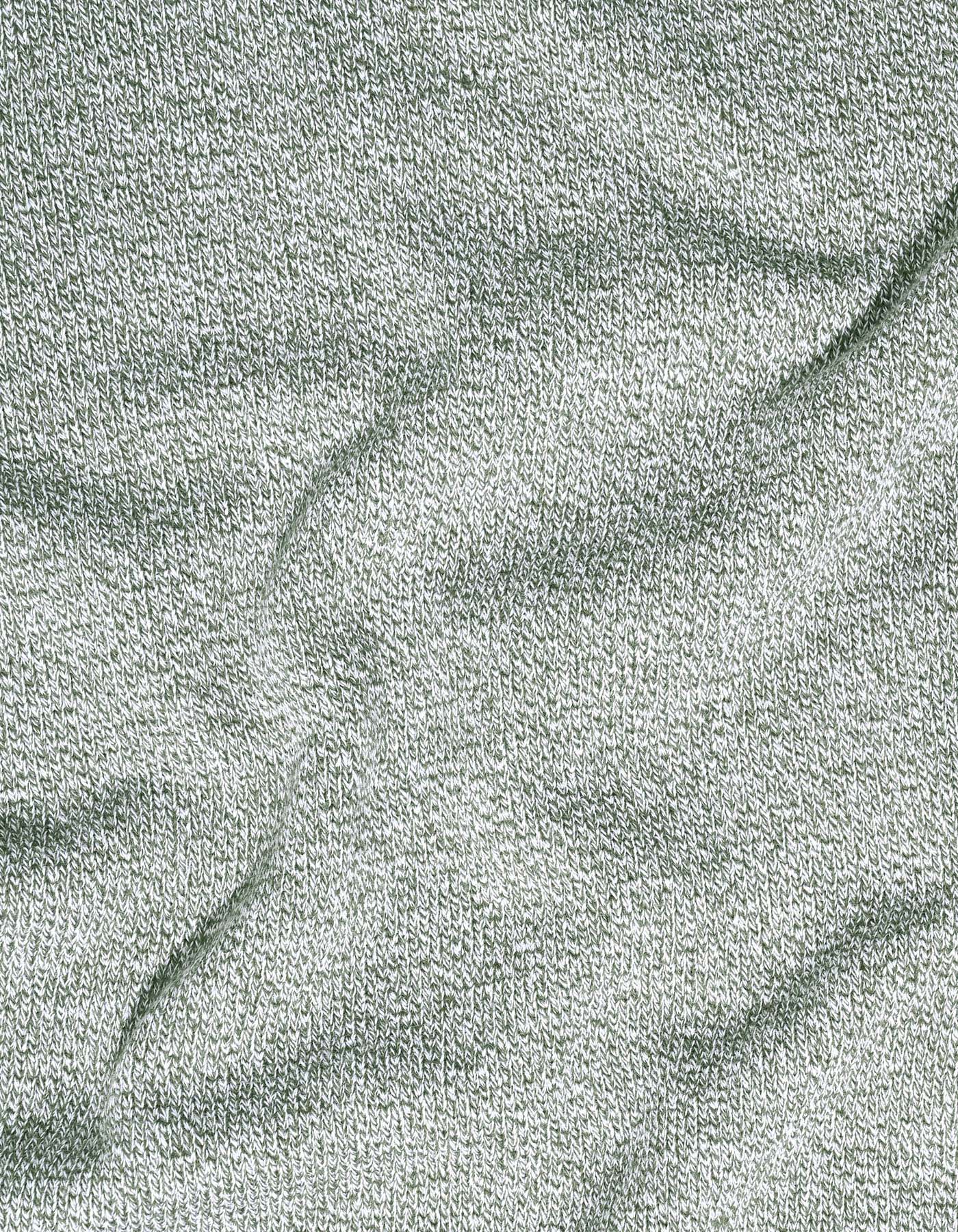 Olive Dotted Crew Neck Sweater - Image 8