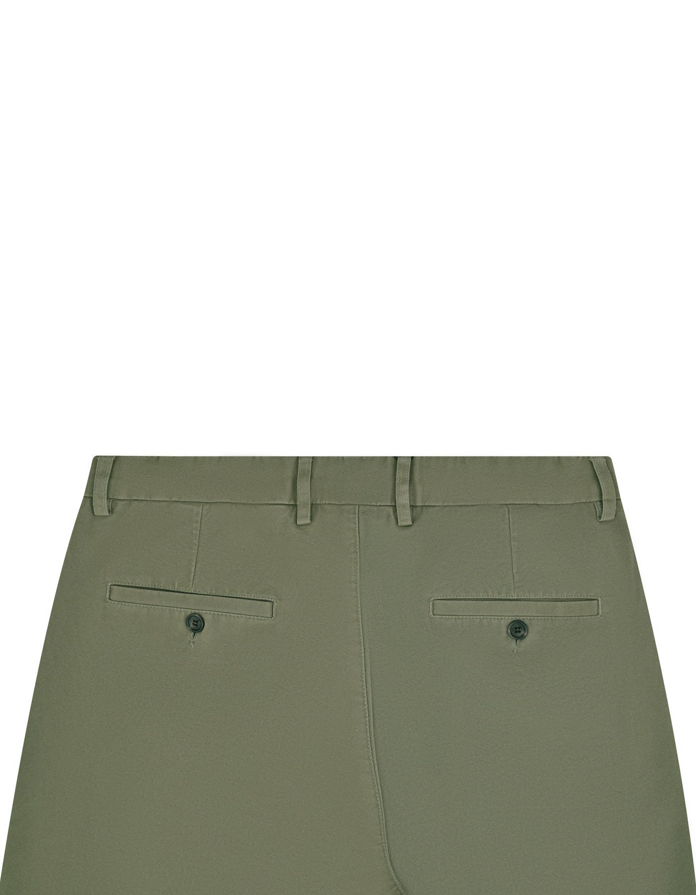 Olive Plain Smart Fit Cotton Trouser - Image 3