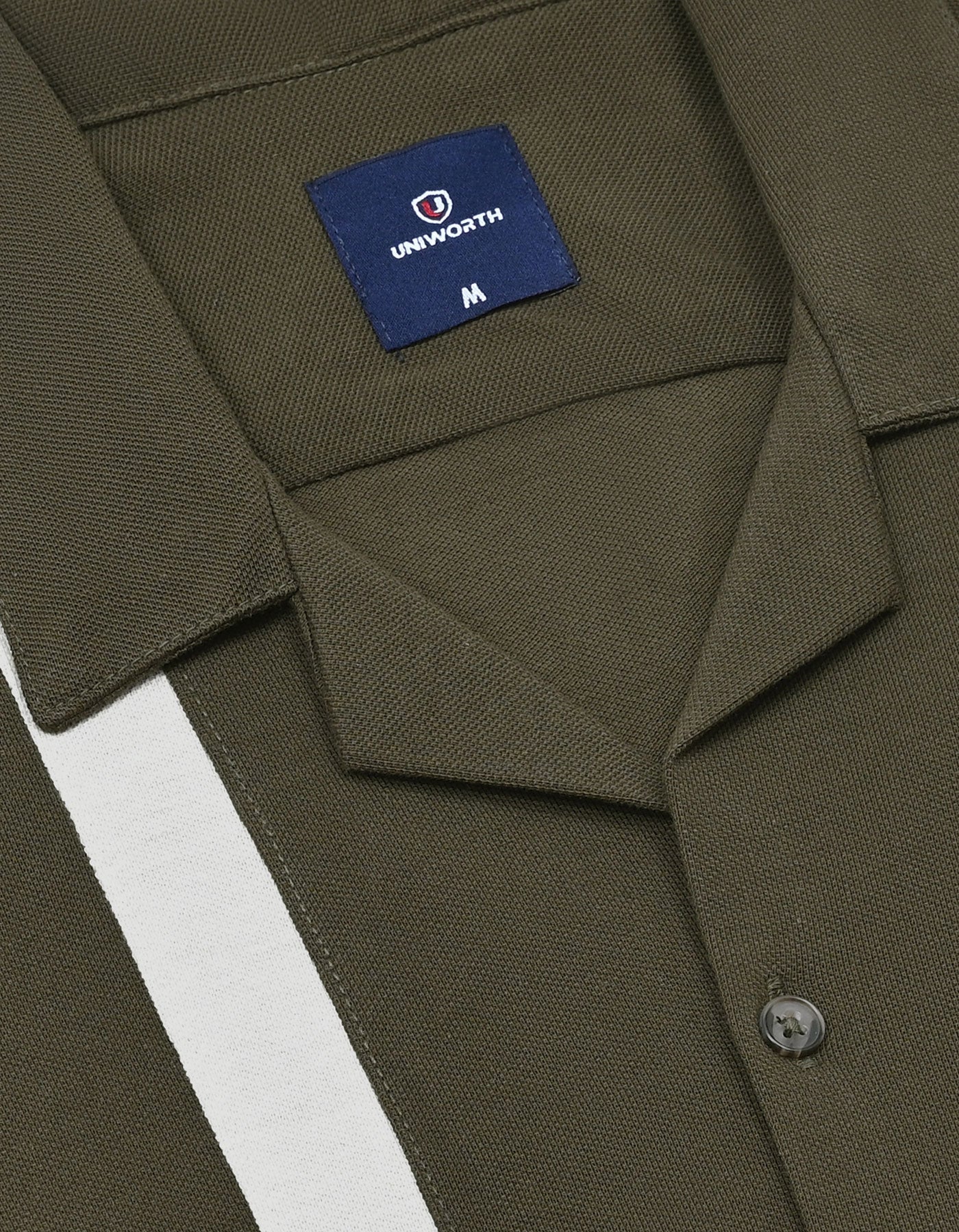 Olive Resort Collar Shirt - Image 3