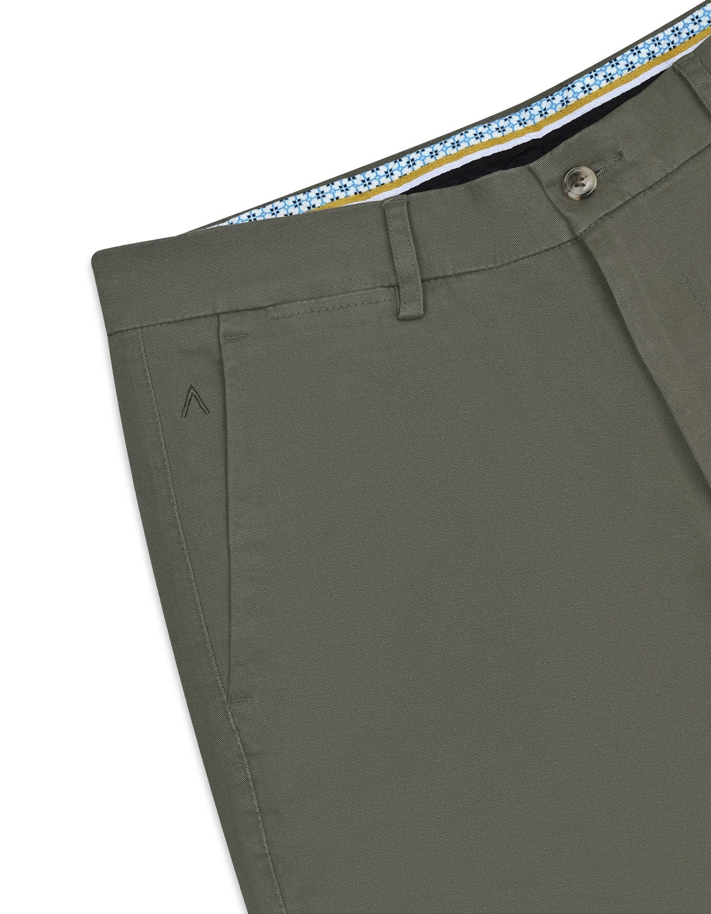 Olive Smart Fit Cotton Trouser - Image 3