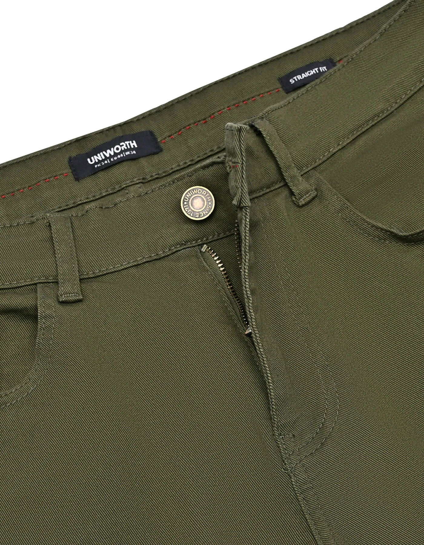 Olive Straight Fit Denim - Image 2