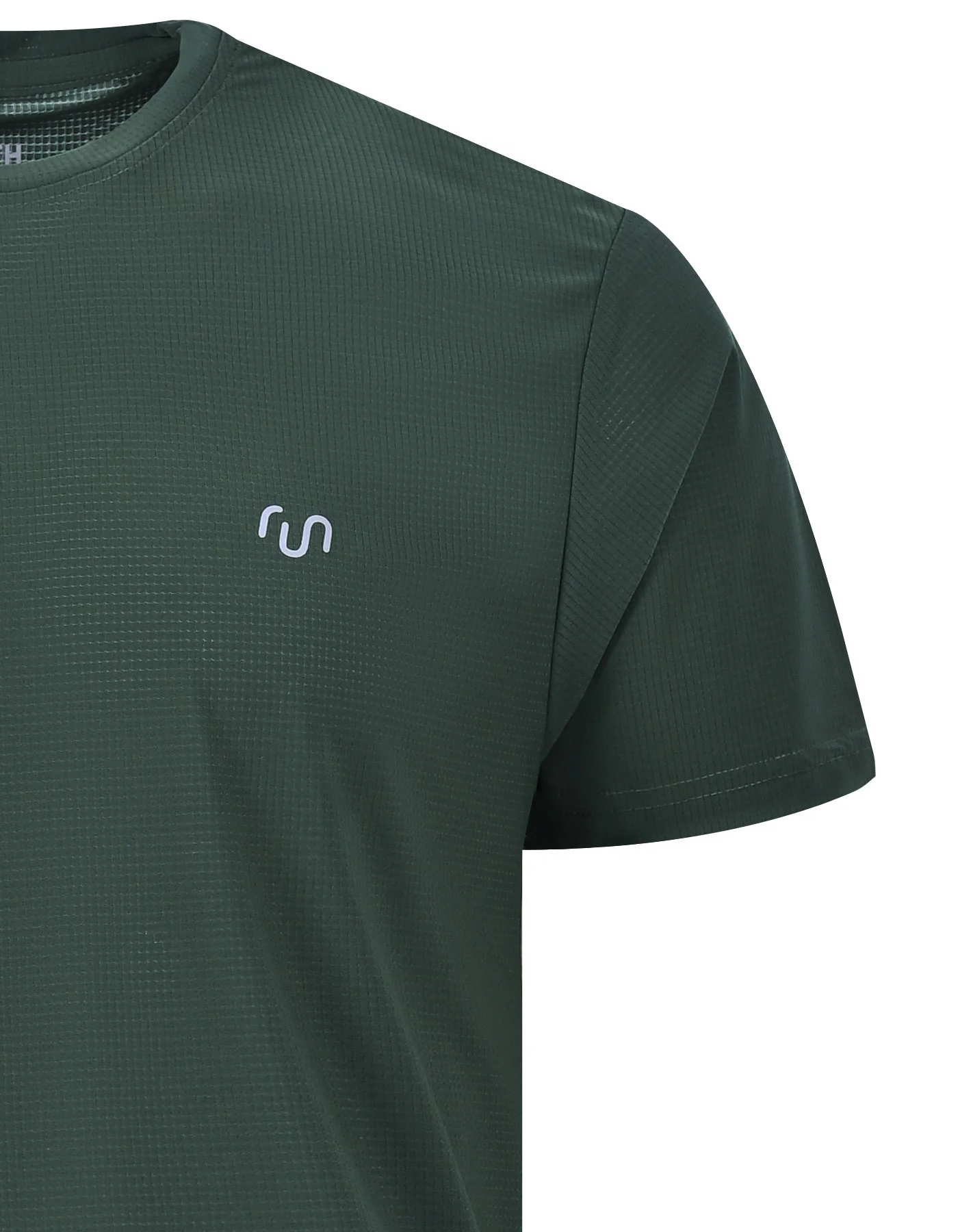 Olive Texture Gym Tee - Image 2