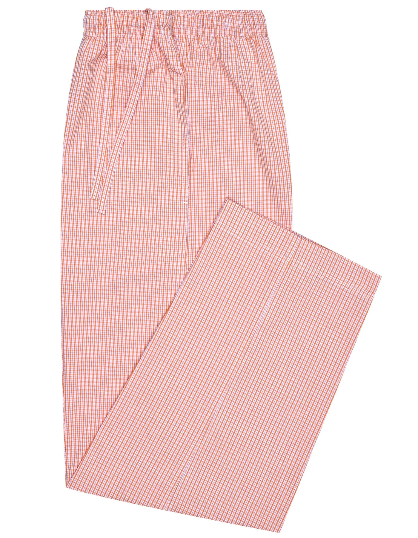 Orange Check Cross Pocket Woven Pajama