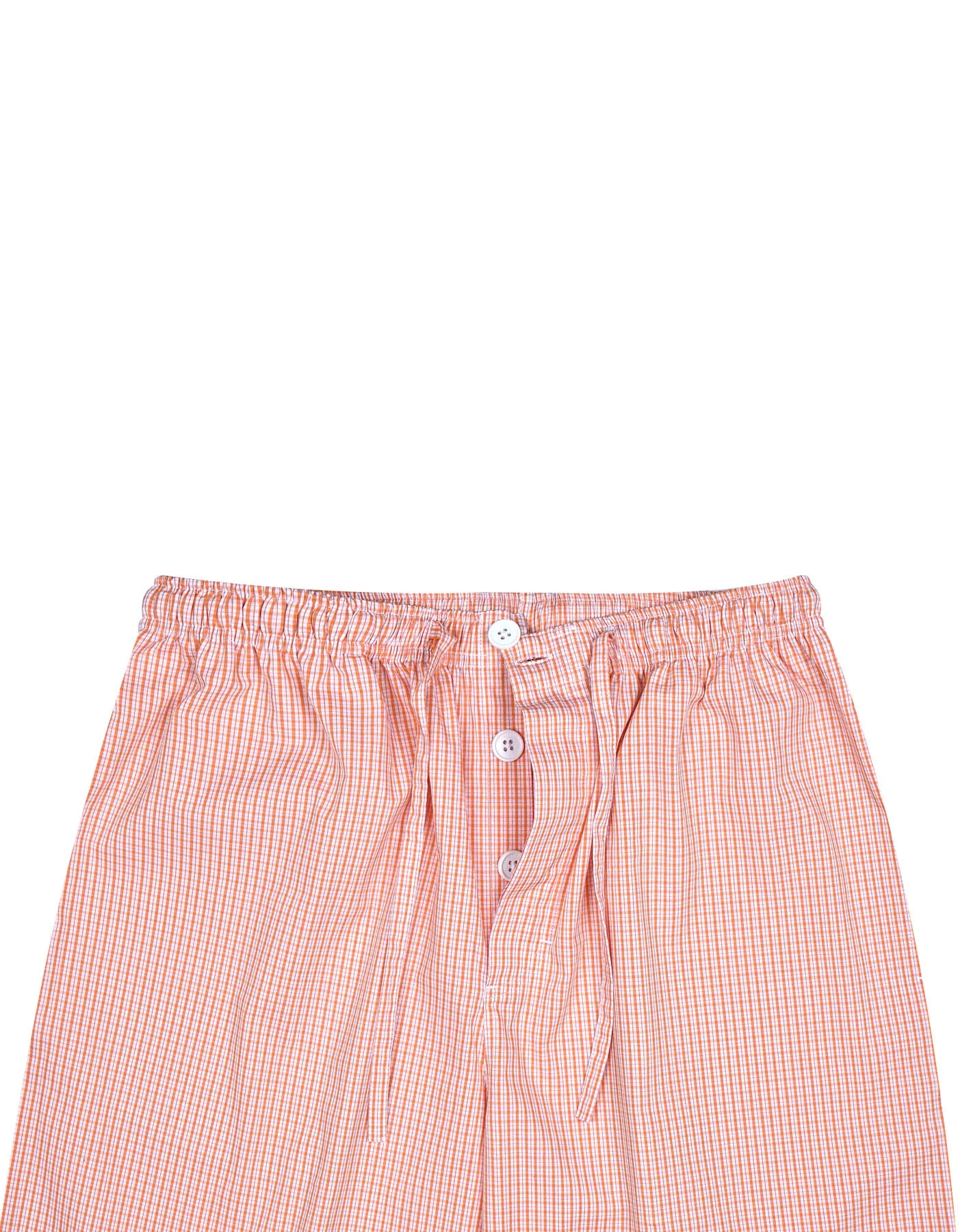 Orange Check Cross Pocket Woven Pajama - Image 2