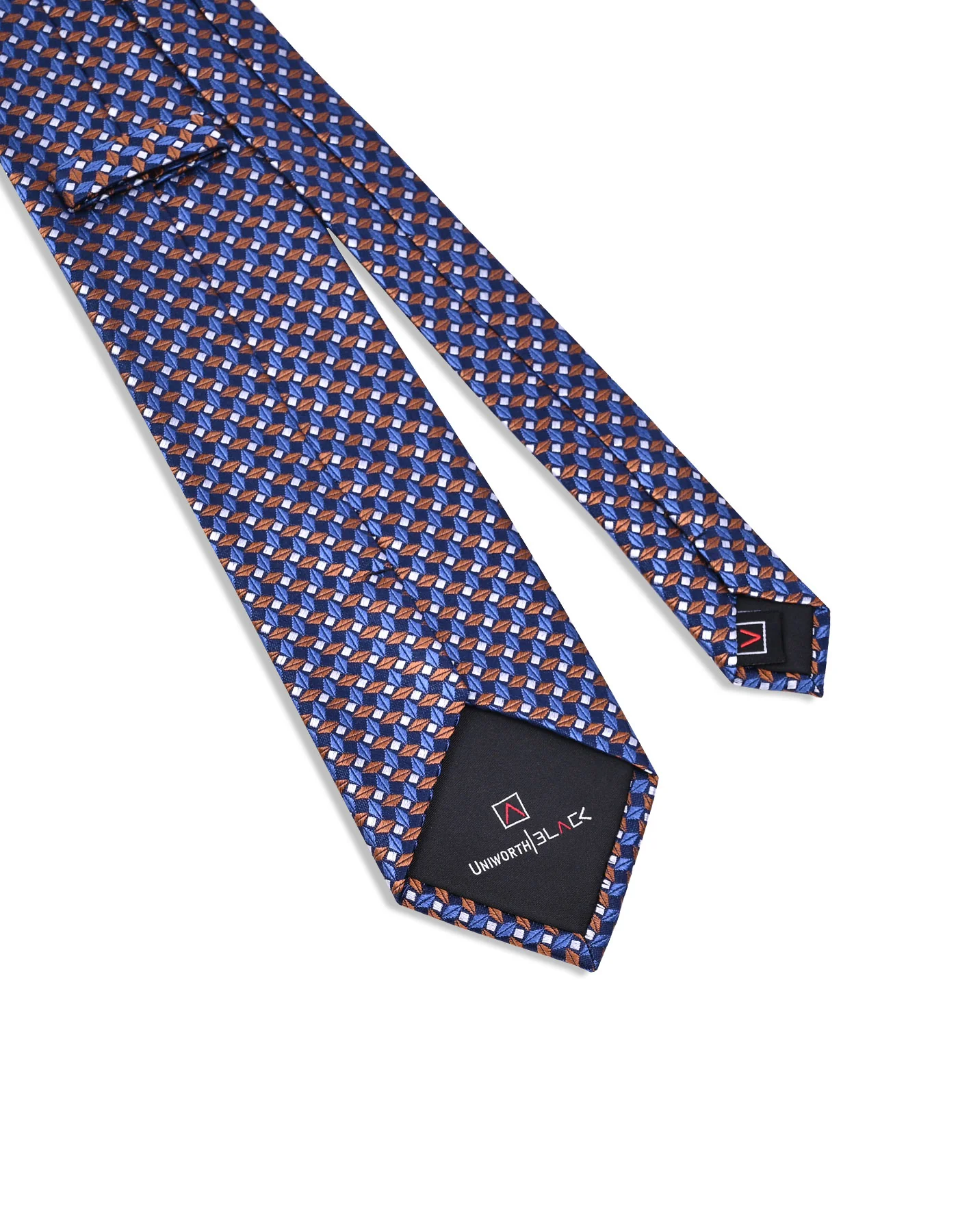 Orange Geometric Tie - Image 3