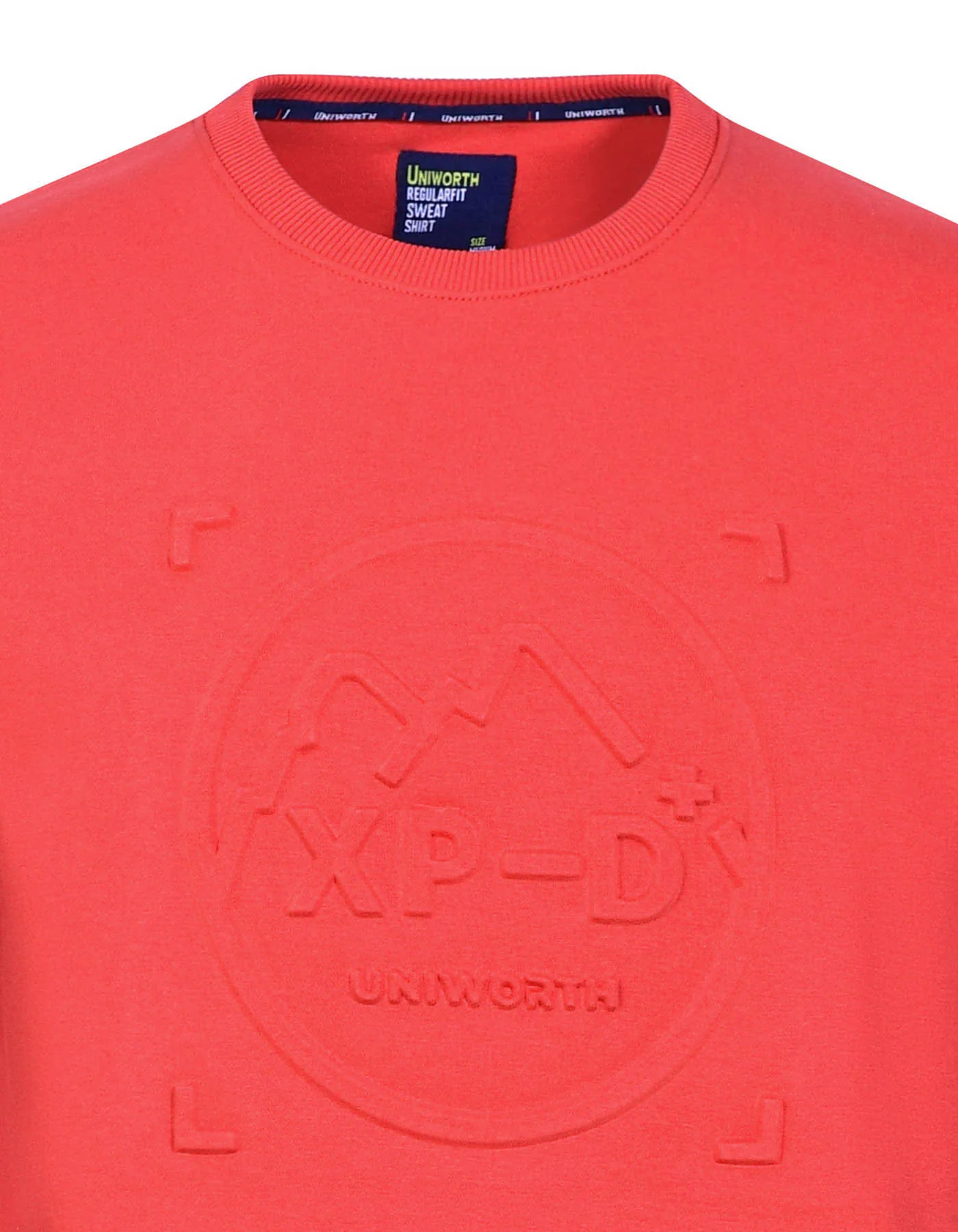 Orange Plain Sweatshirt - Image 3