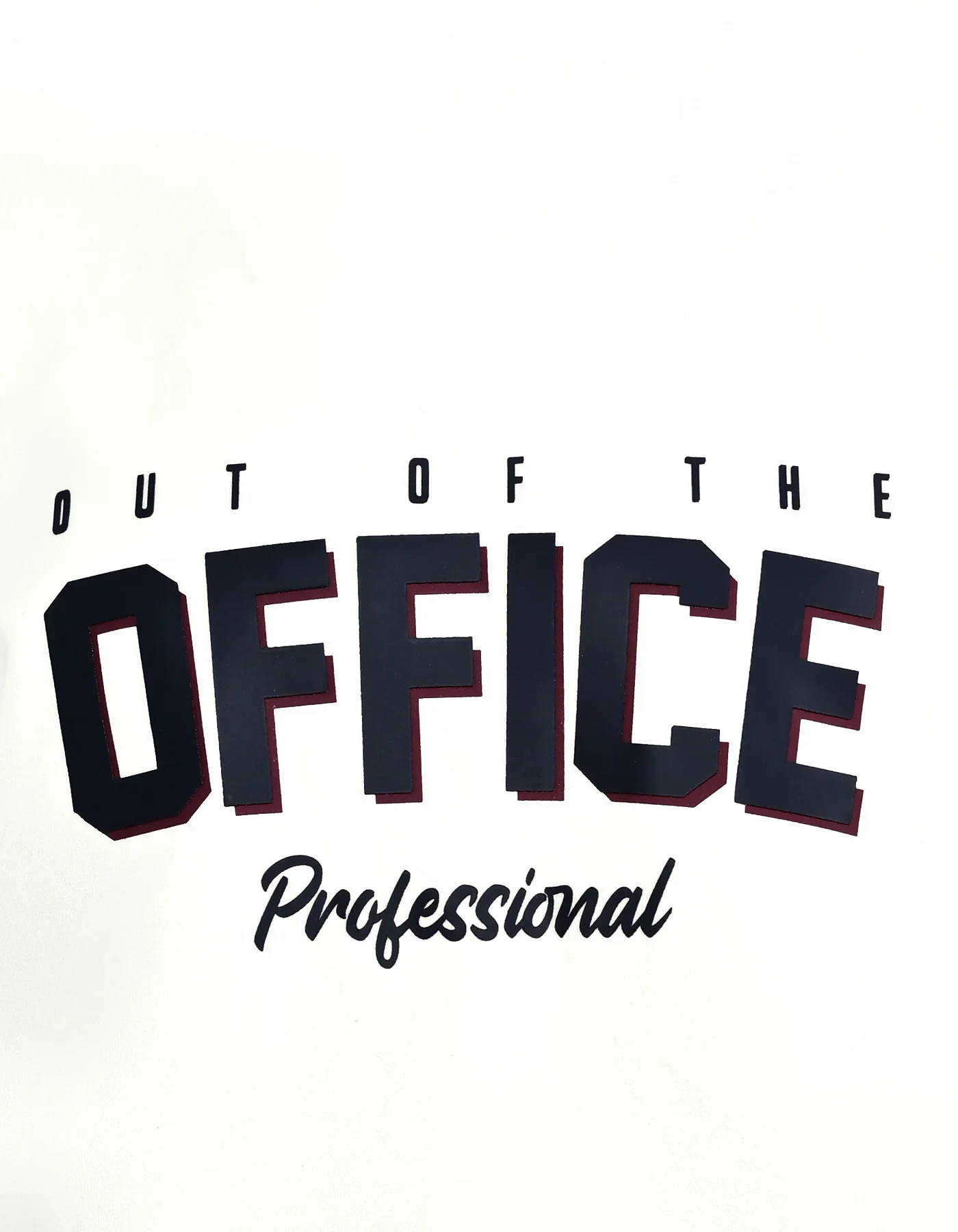 Out of Office Professional White Printed Sweatshirt - Image 3