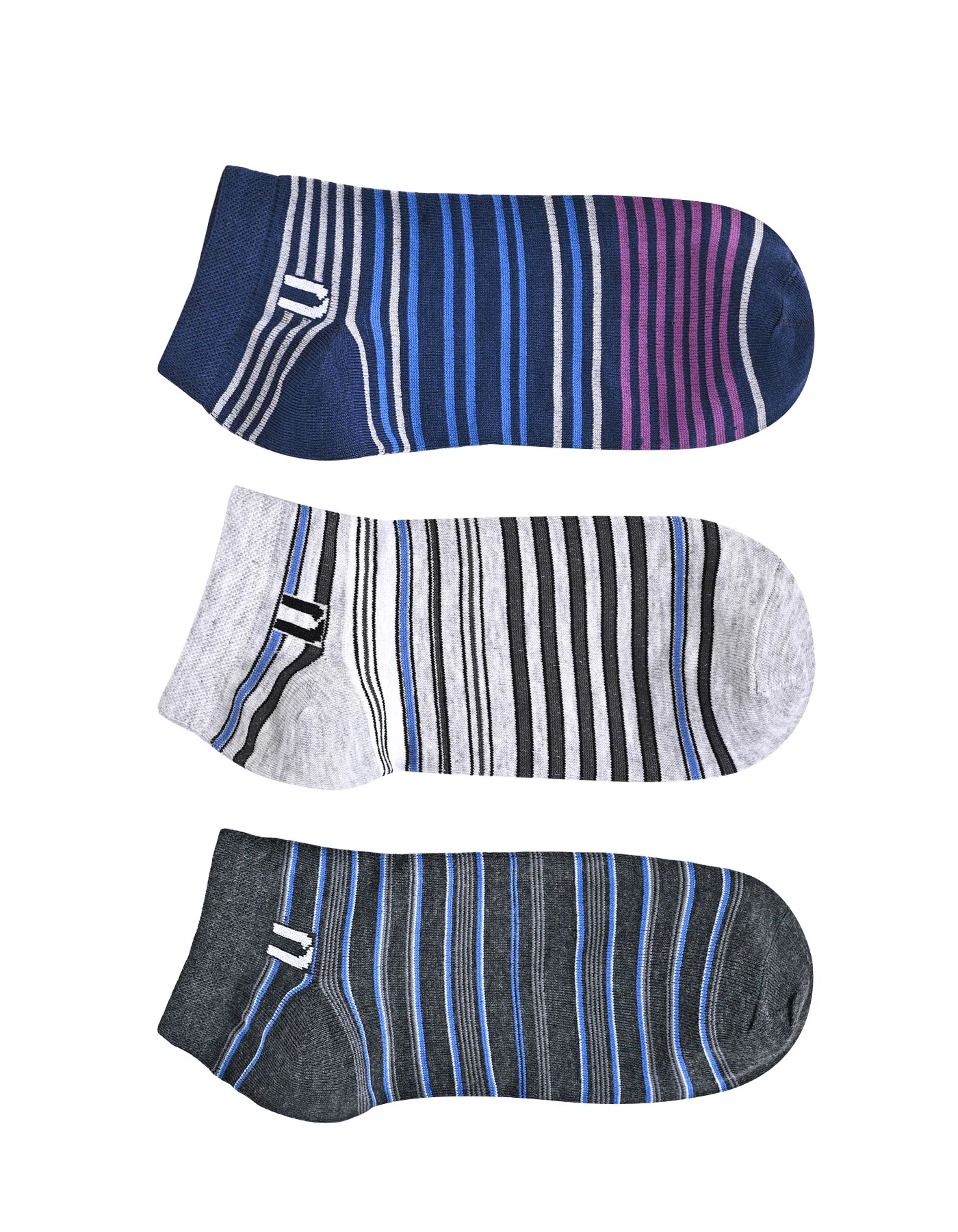 Pack of 3-Multi Geometric Ankle Socks - Image 2