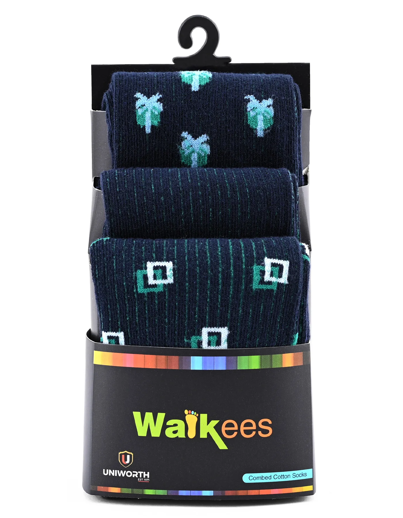 Pack of 3-Multi Walkees Socks - Image 2