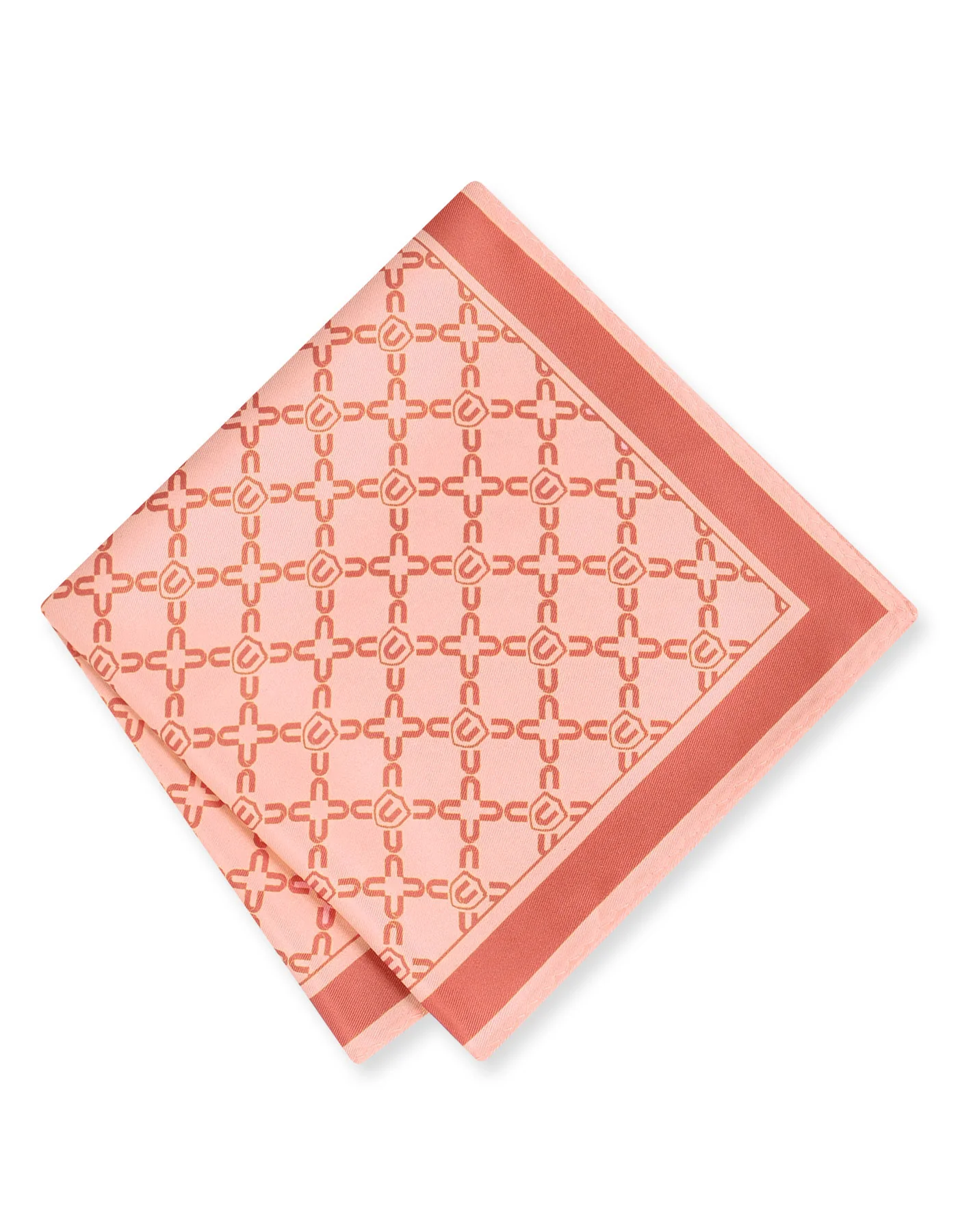 Peach Geometric Pocket Square - Image 2