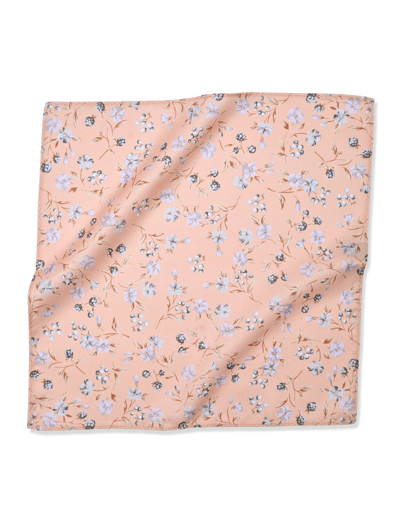 Peach Paisley Pocket Square - Image 4